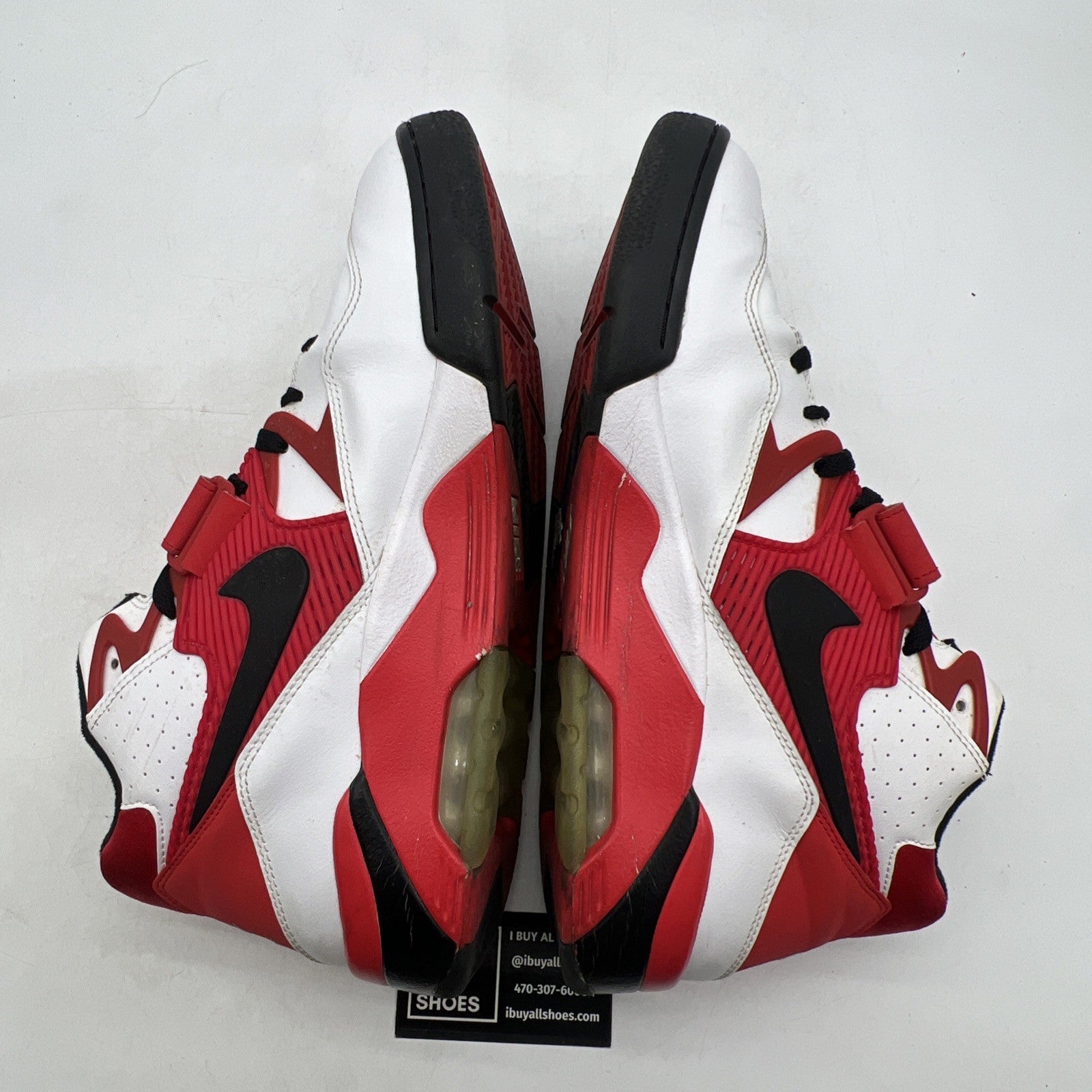 Size 13 - Nike Air Force 180 White University Red (310095-106)