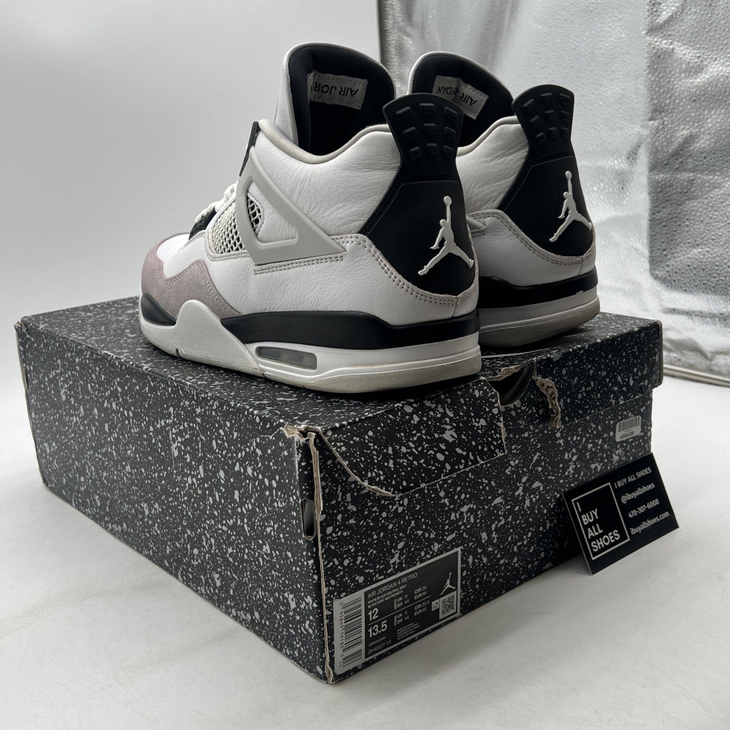 Size 12 - Air Jordan 4 Retro Mid Military Black (DH6927-111)