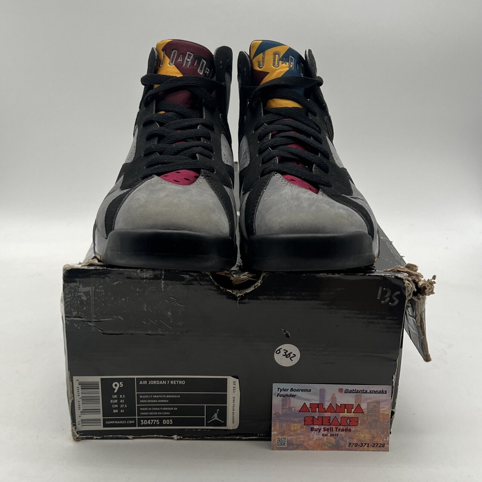 Size 9.5 - Air Jordan 7 Retro 2011 Bordeaux (304775-003)