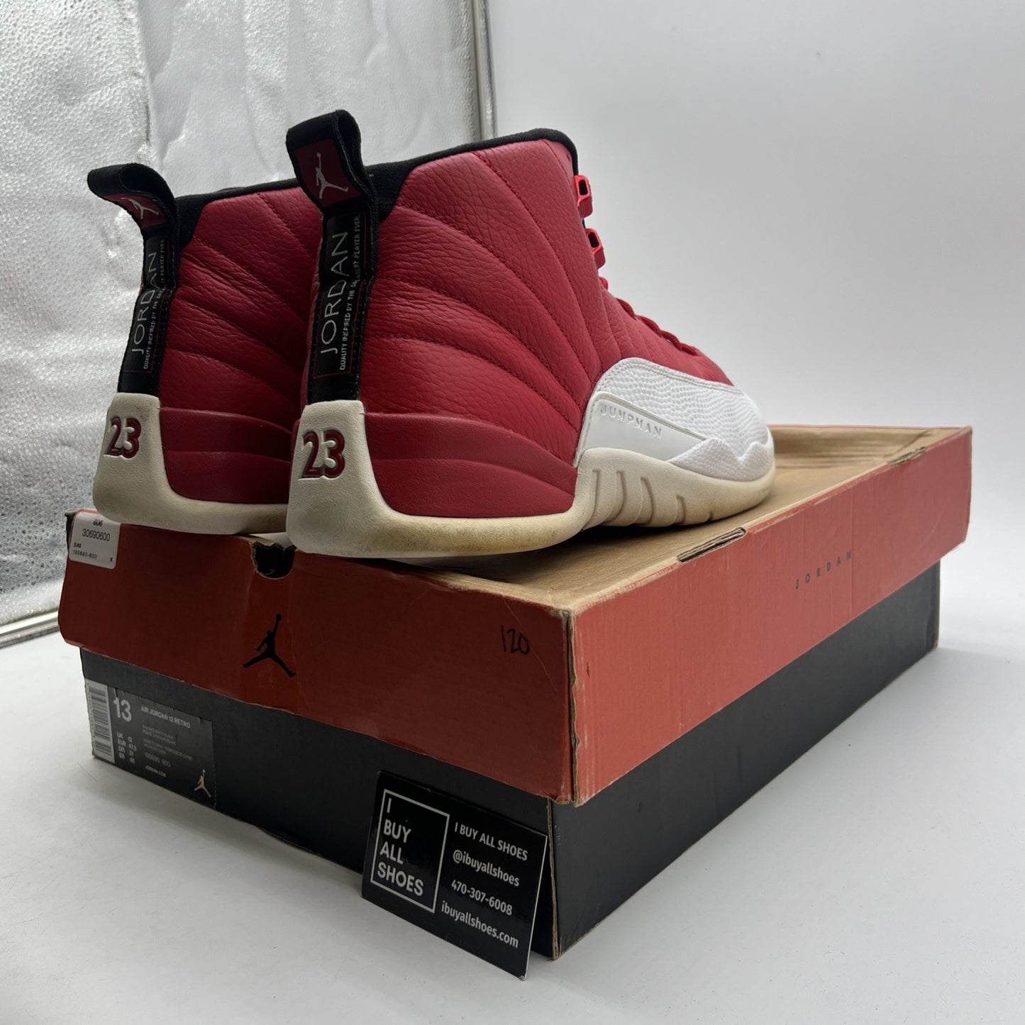 Size 13 - Air Jordan 12 Retro Gym Red (130690-600)