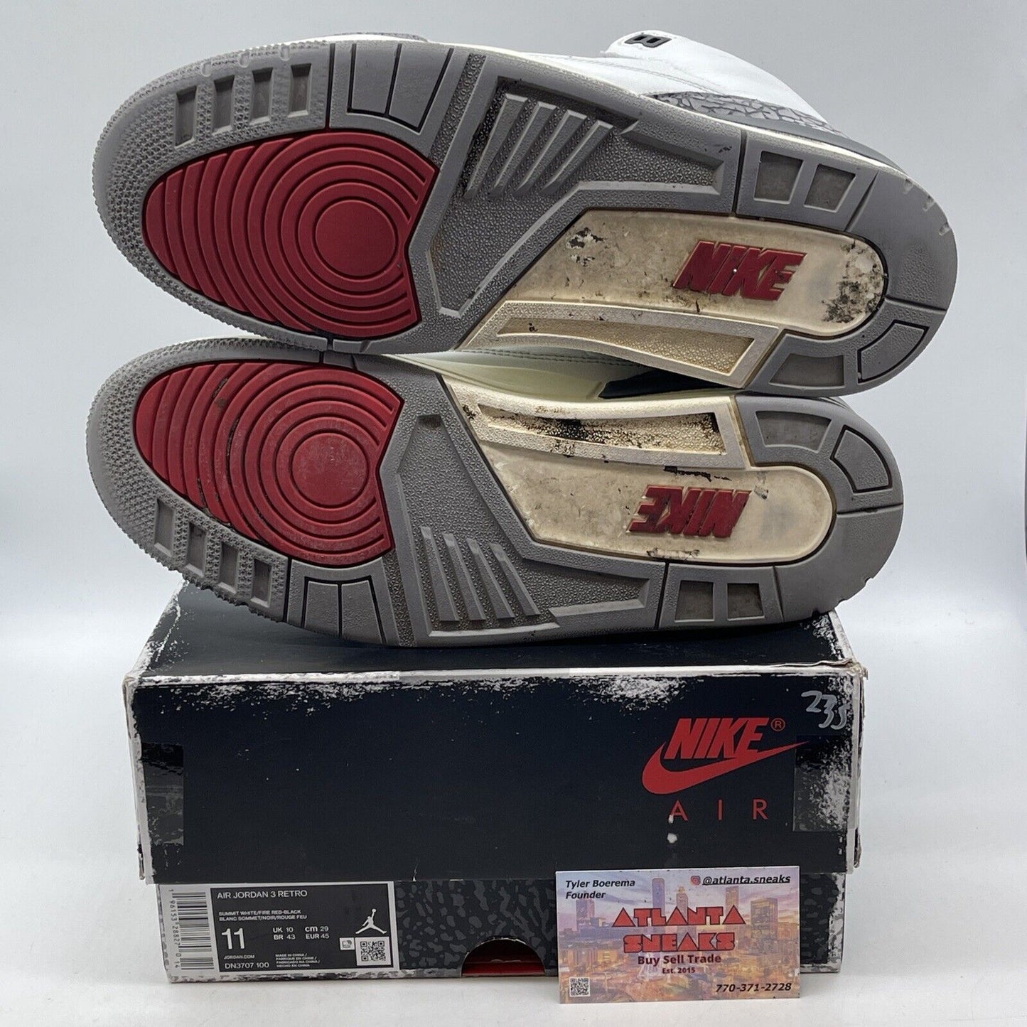 Size 11 - Jordan 3 Retro Mid White Cement Reimagined Suede Leather (DN3707-100)