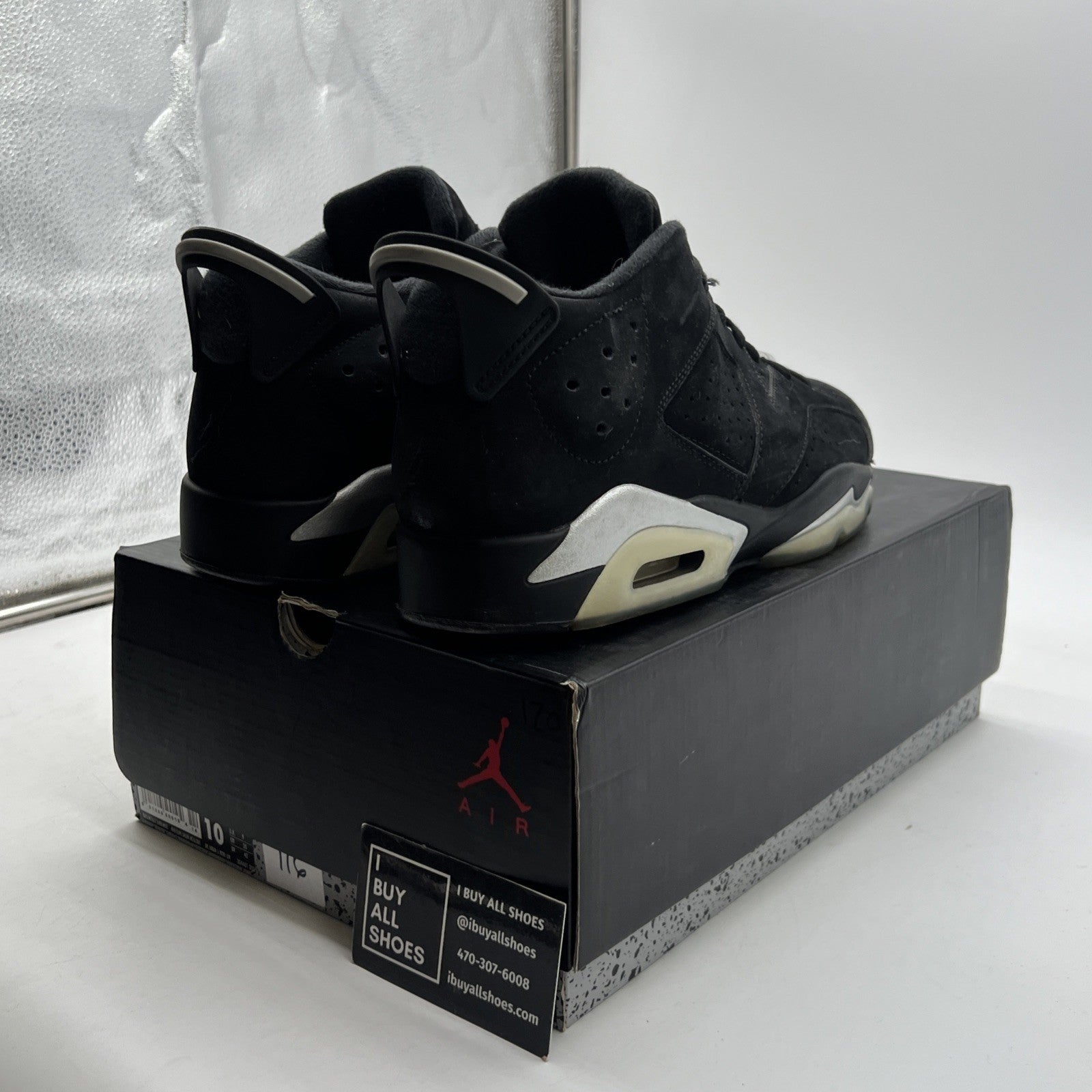 Size 10 - Air Jordan 6 Retro Low Chrome (304401-003)