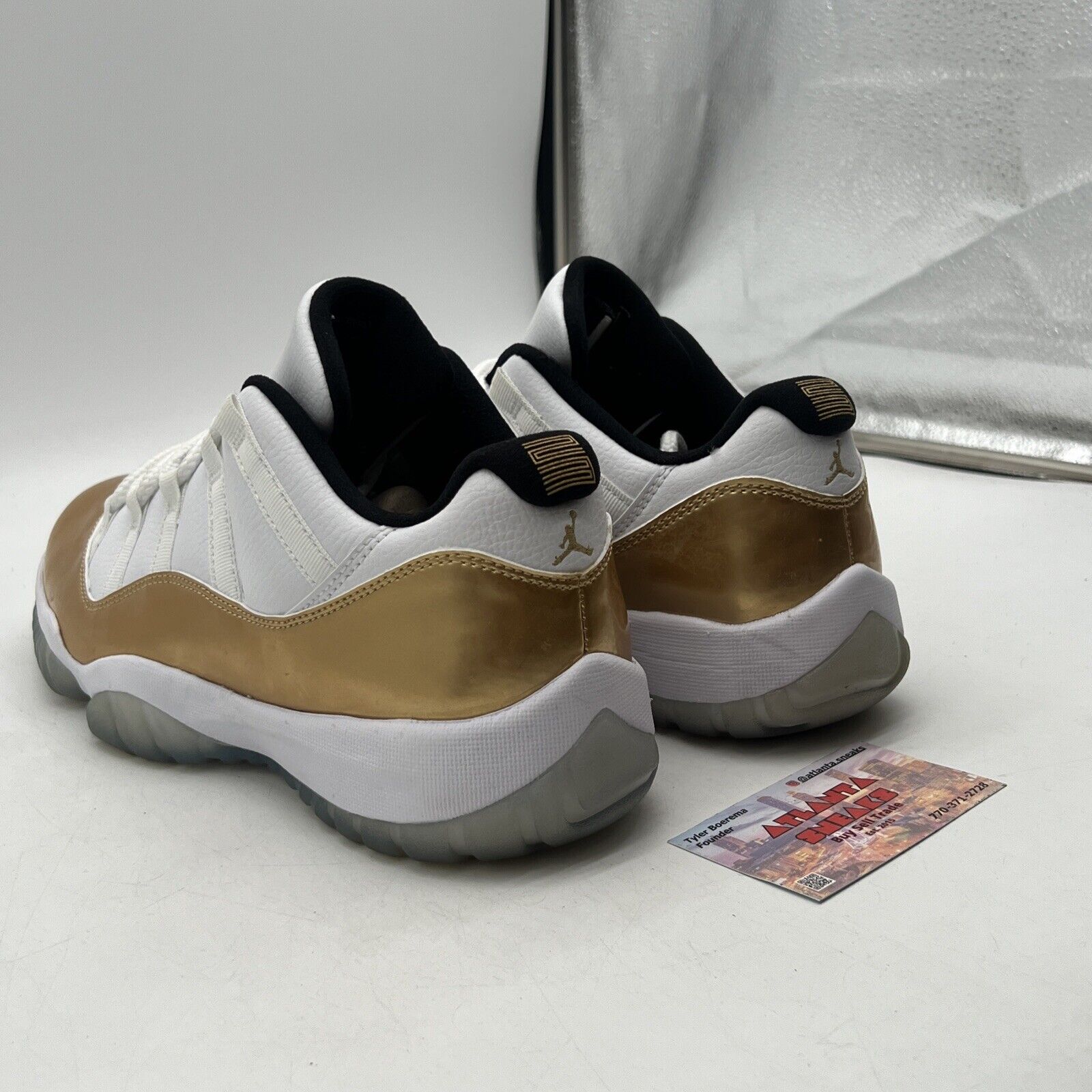 Size 10.5 - Air Jordan 11 Retro Low Closing Ceremony White Gold (528895-103)