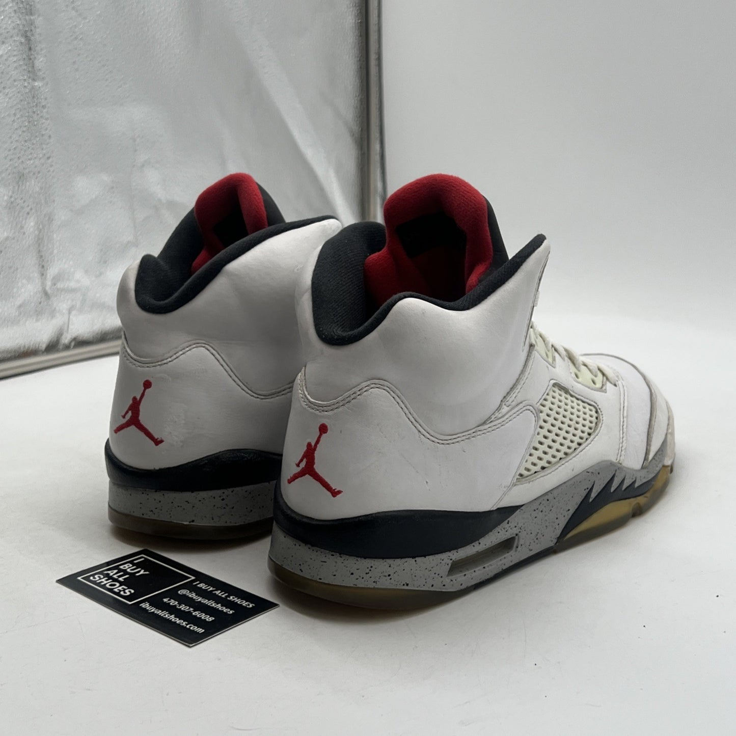 Size 11 - Air Jordan 5 Retro White Cement (136037-104)