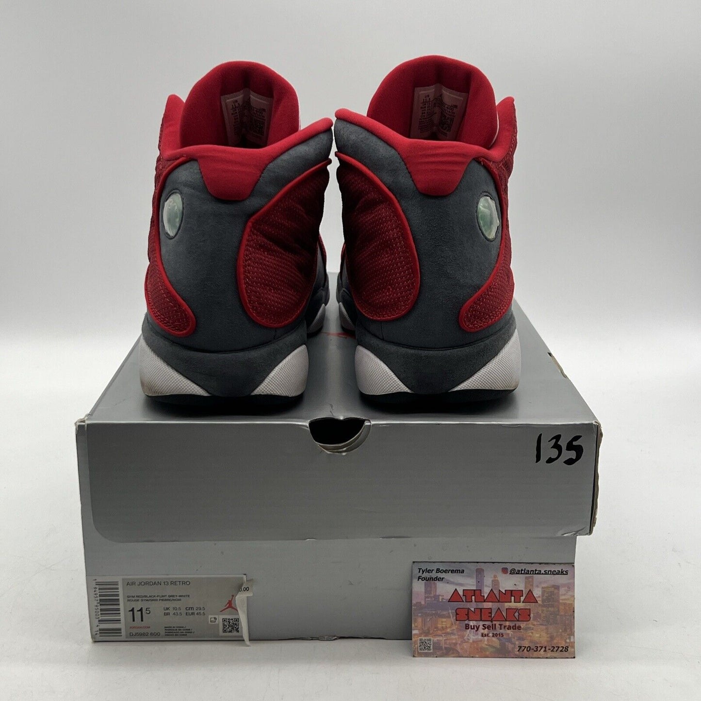 Size 11.5 - Jordan 13 Red Flint Grey Suede Leather (DJ5982-600)