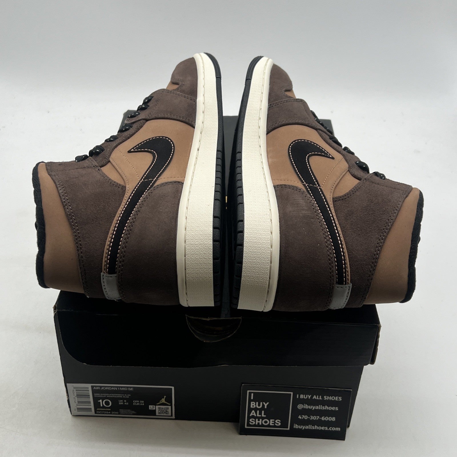 Size 10 - Air Jordan 1 Mid SE - Dark Chocolate (DC7294-200)
