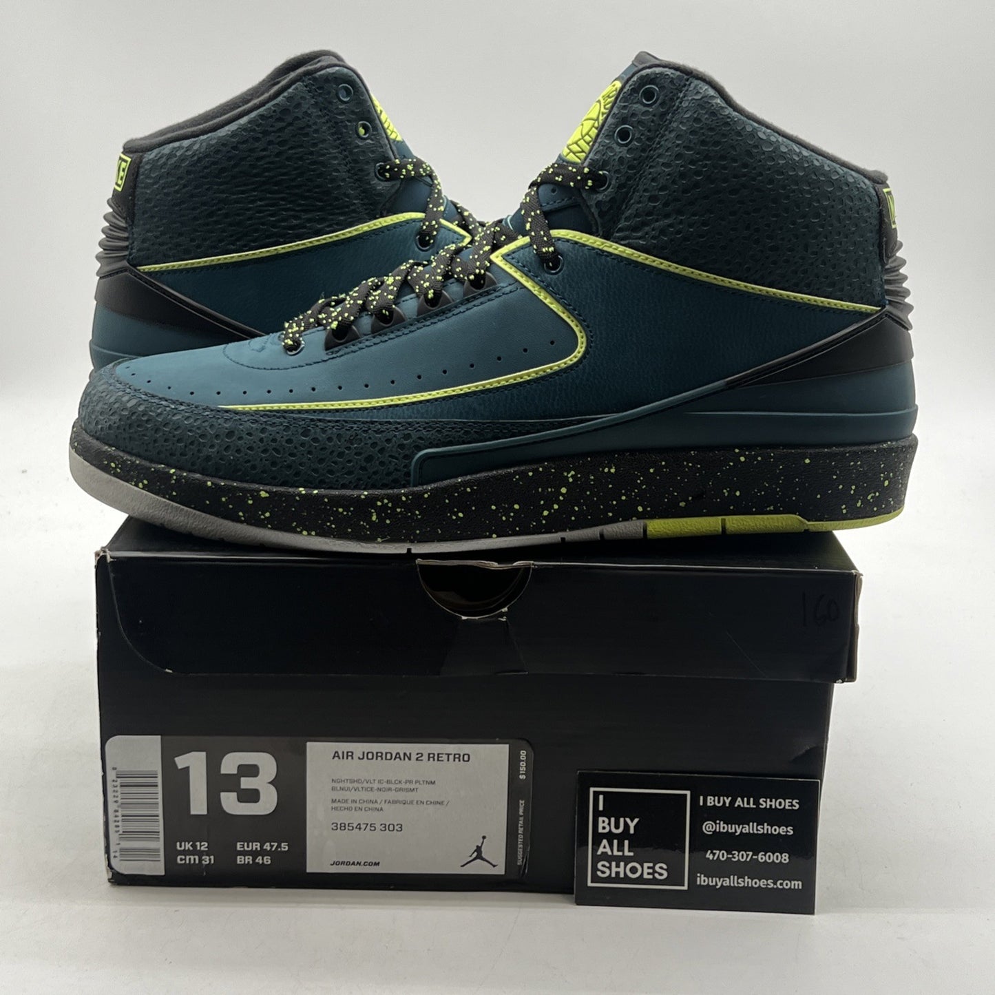 Size 13 - Air Jordan 2 Retro Nightshade (385475-303)
