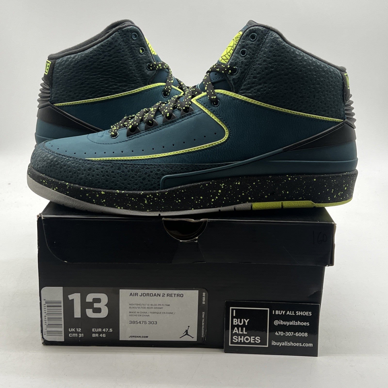 Size 13 - Air Jordan 2 Retro Nightshade (385475-303)