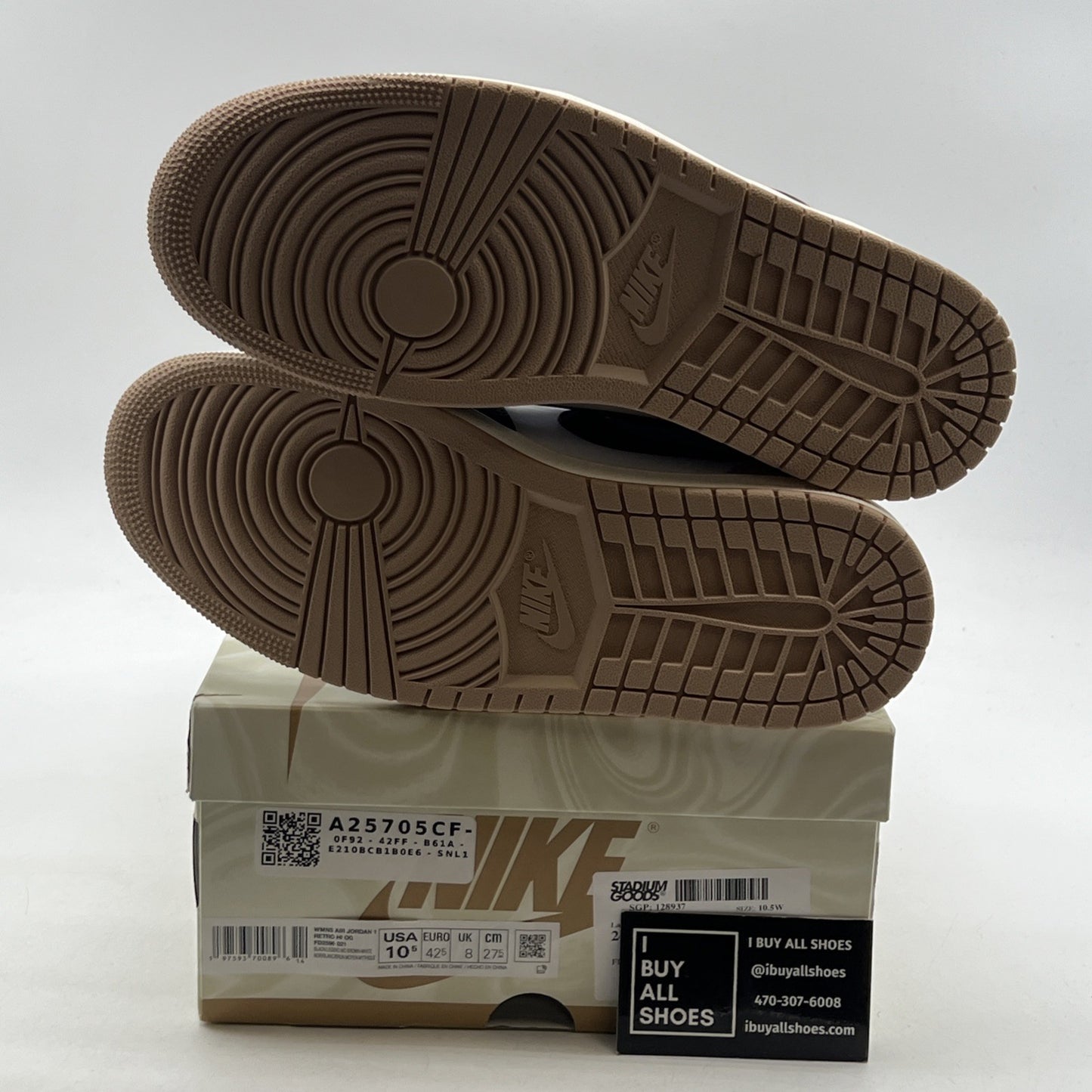 Size 10.5 - Air Jordan 1 Retro OG High Latte W (FD2596-021)