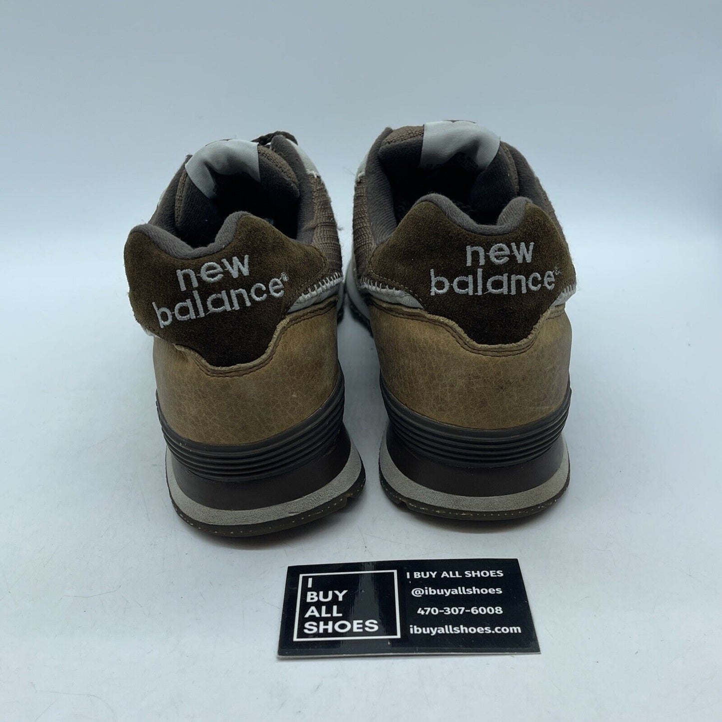 Size 13 - New Balance Chocolate Thunder Brown Silver Suede Leather  (M574LEBT)