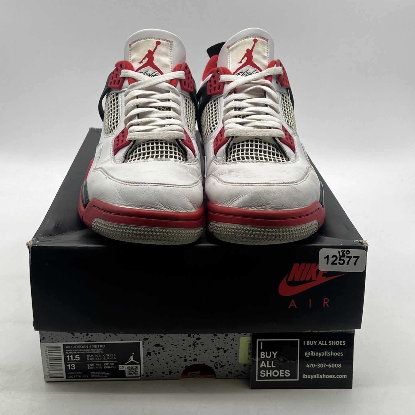 Size 11.5 - Air Jordan 4 Retro OG Mid Fire Red (DC7770-160)