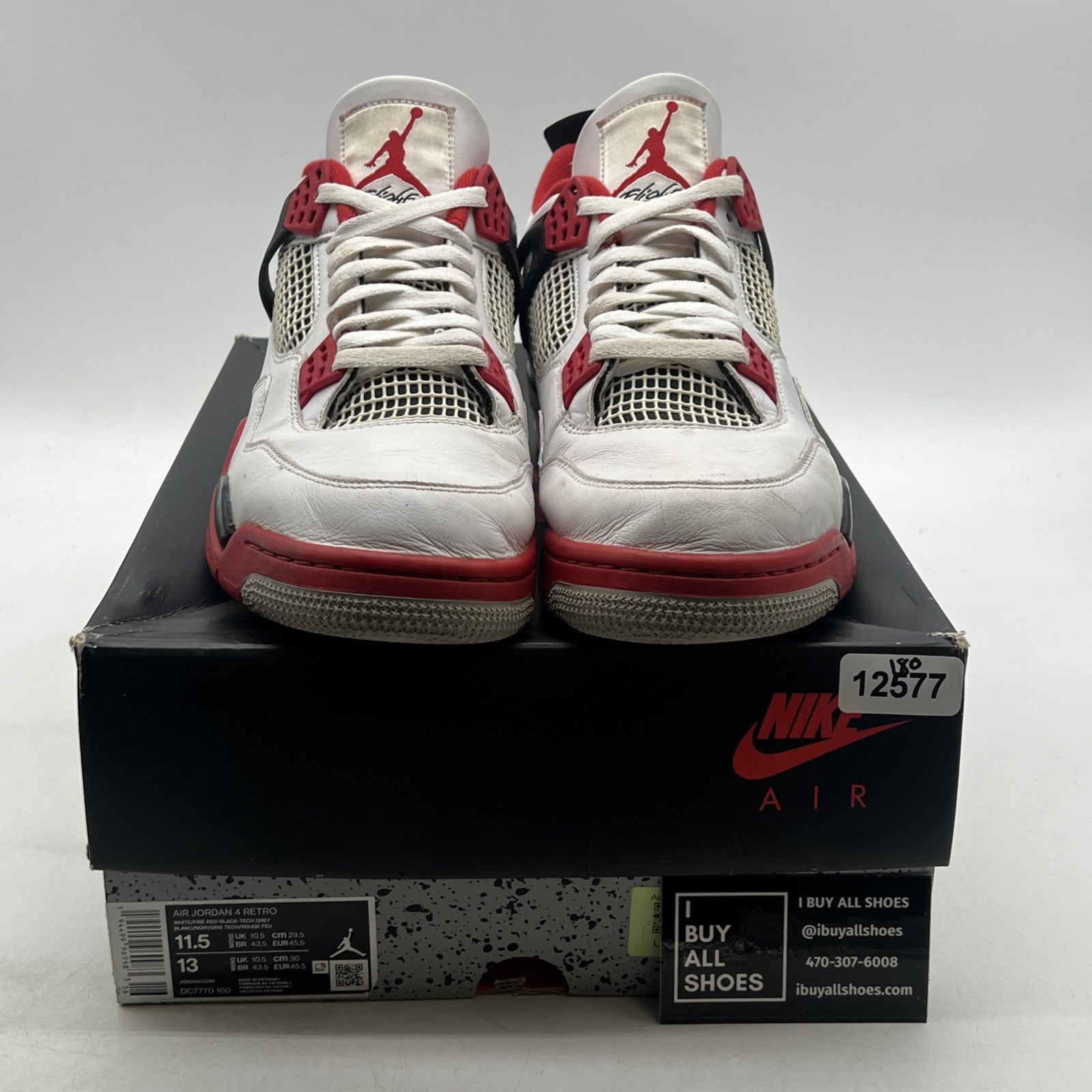 Size 11.5 - Air Jordan 4 Retro OG Mid Fire Red (DC7770-160)