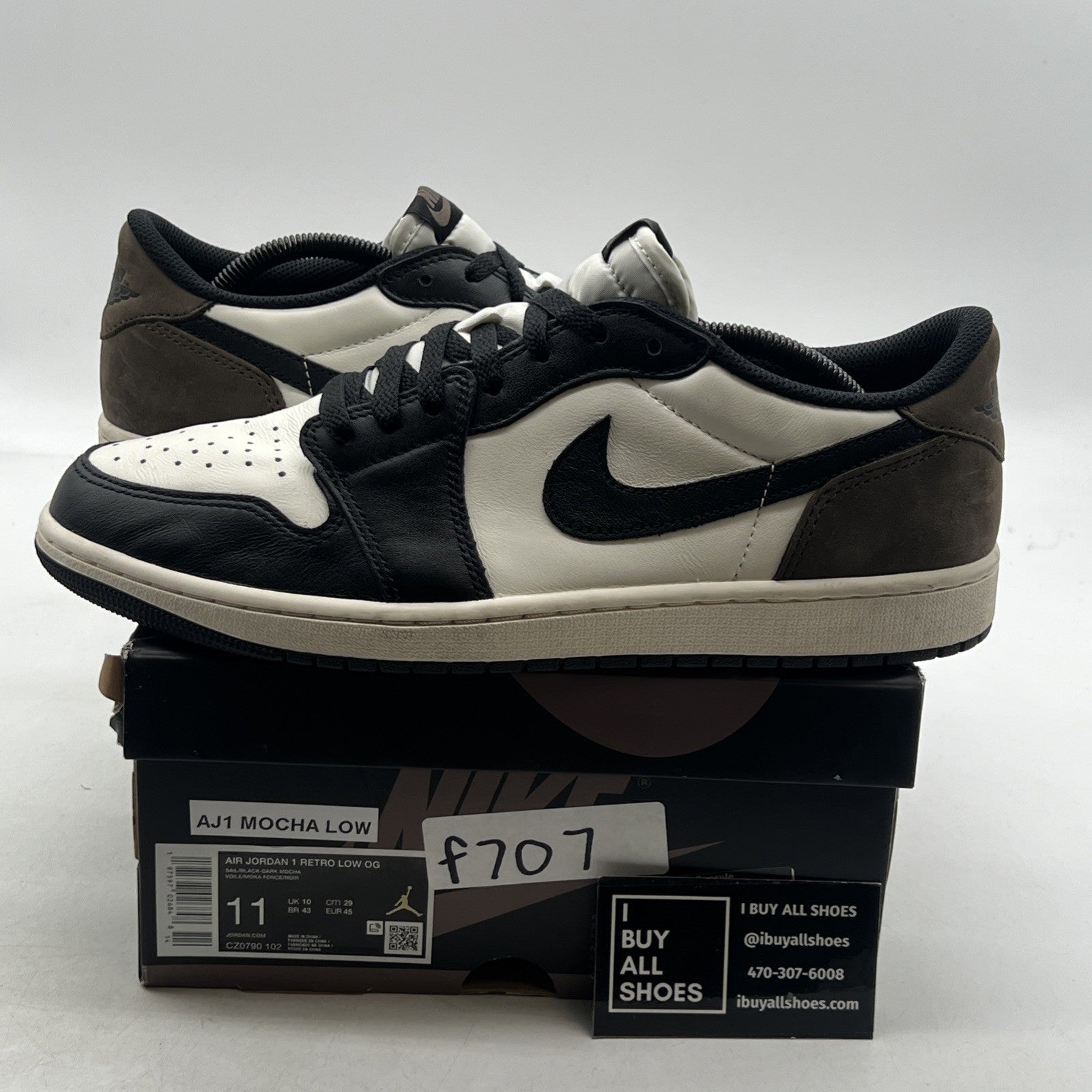 Size 11 - Air Jordan 1 Retro OG Low Mocha (CZ0790-102)