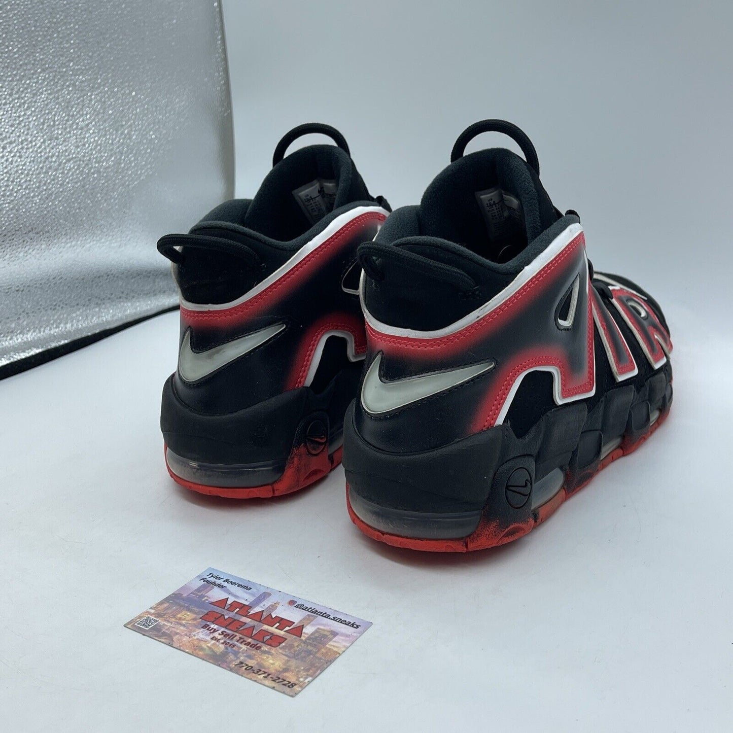 Size 10.5 - Nike Air More Uptempo 96 Laser Crimson Black Red Suede (CJ6129-001)