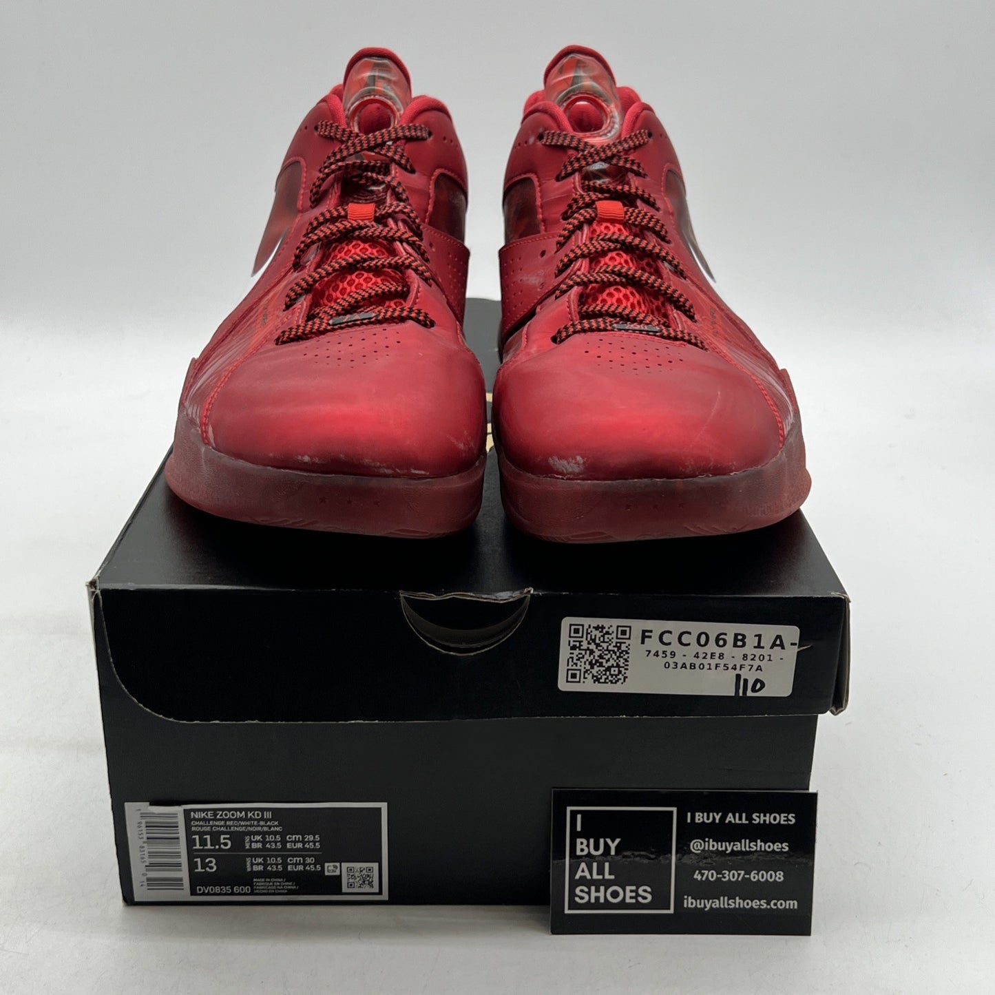 Size 11.5 - Nike KD 3 Red (DV0835-600)