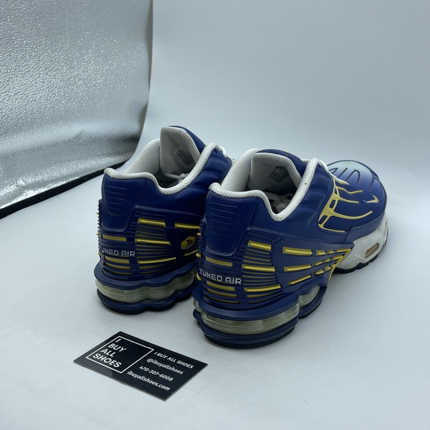 Size 11.5 - Nike Air Max Plus 3 Deep Royal Blue White Suede (CW1417-400)