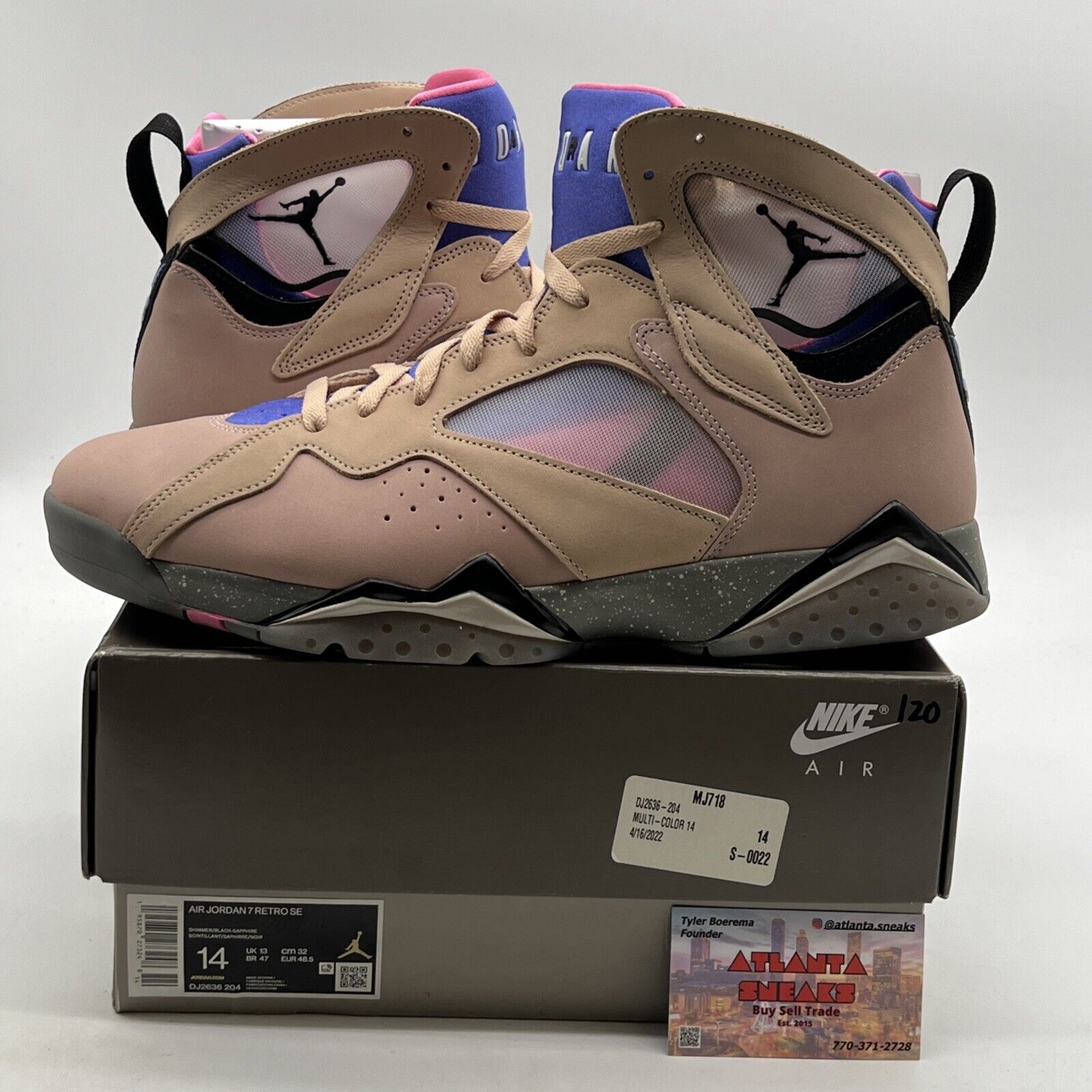 Size 14 - Air Jordan 7 Retro SE Sapphire (DJ2636-204)