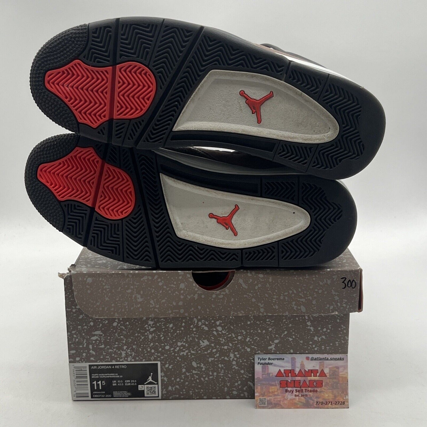 Size 11.5 - Jordan 4 Retro Mid Taupe Haze Black Red (DB0732-200)