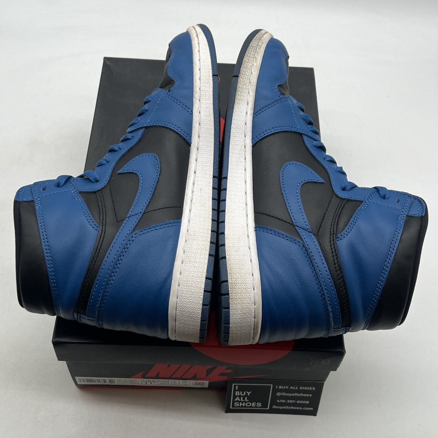 Size 11.5 - Air Jordan 1 Retro OG High Dark Marina Blue (555088-404)