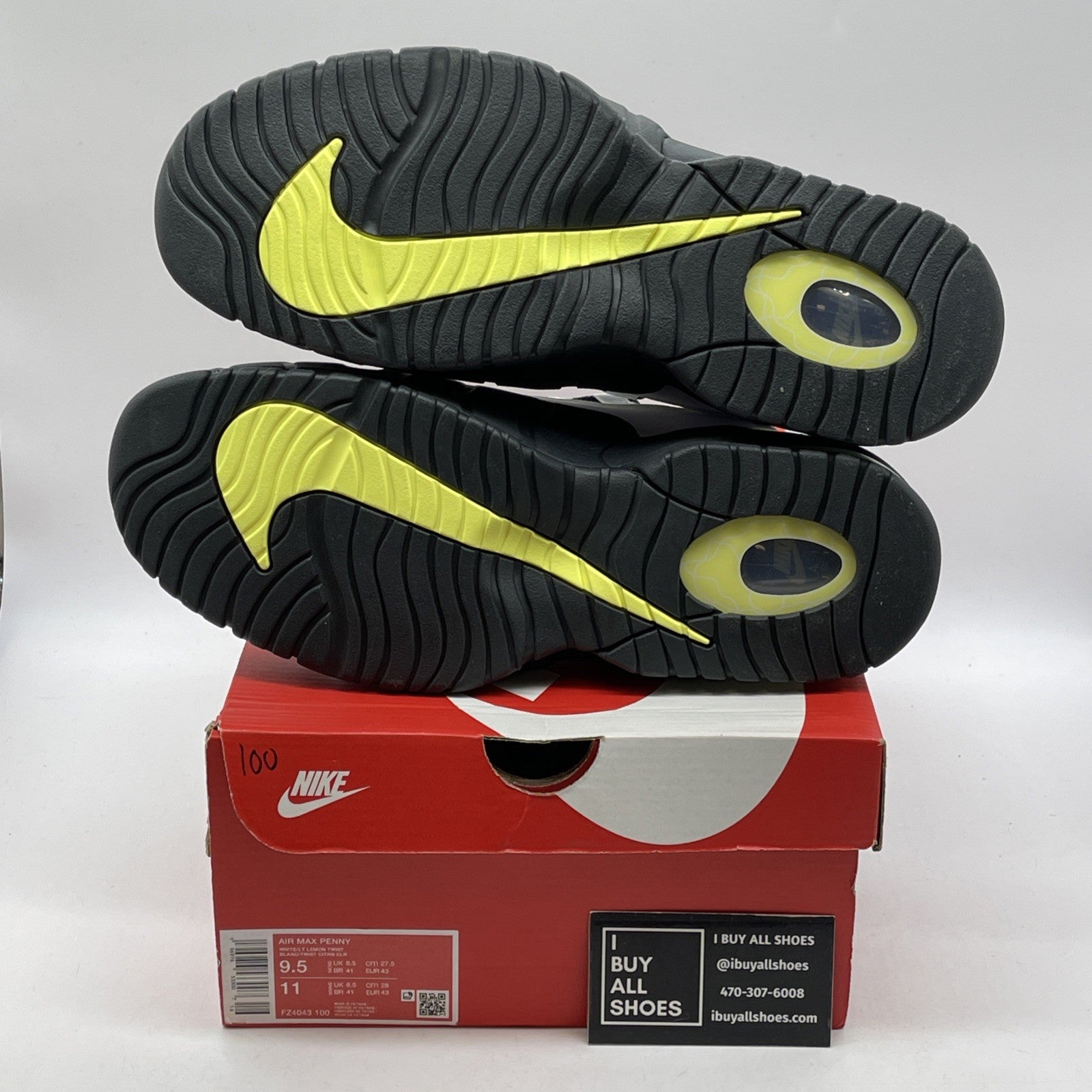 Size 9.5 - Nike Air Max Penny 1 Penny Story White Purple Leather (FZ4043-100)