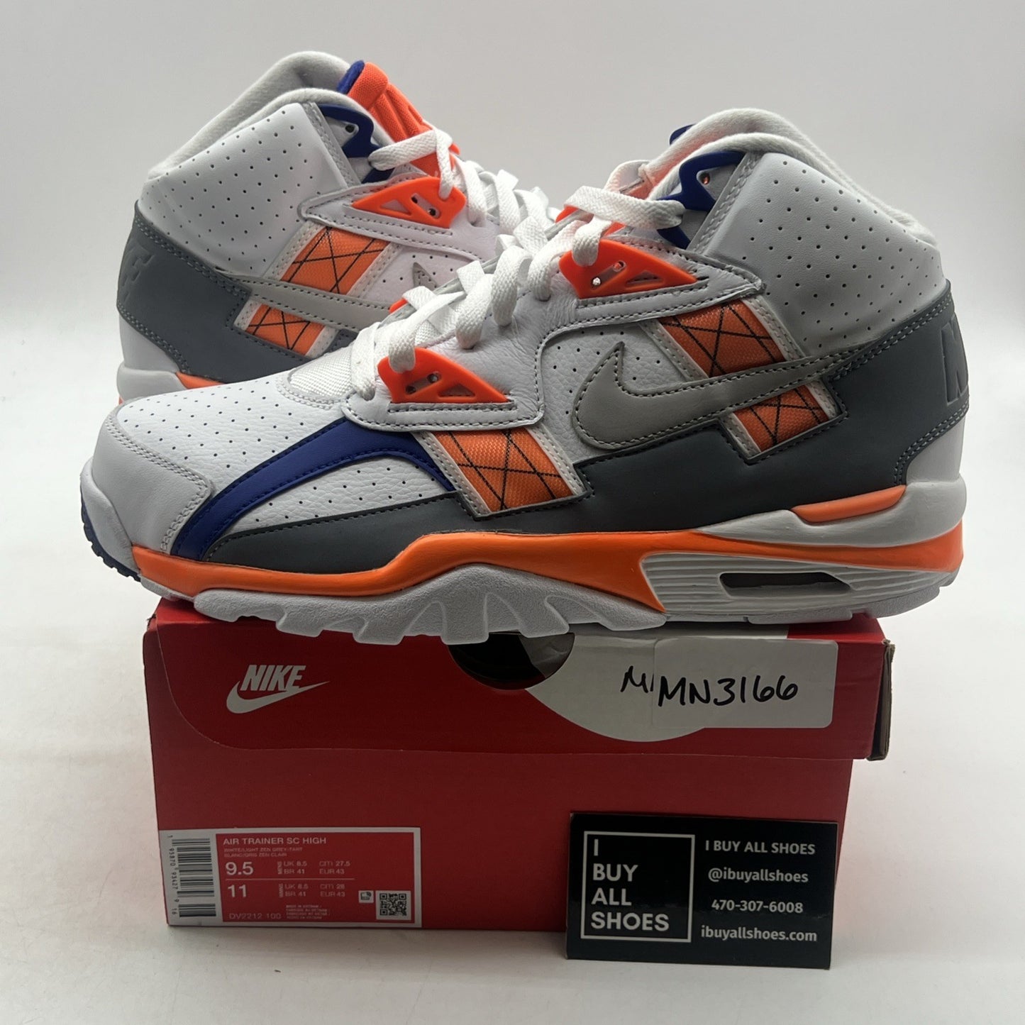 Size 9.5 - Nike Air Trainer SC High Auburn (DV2212-100)