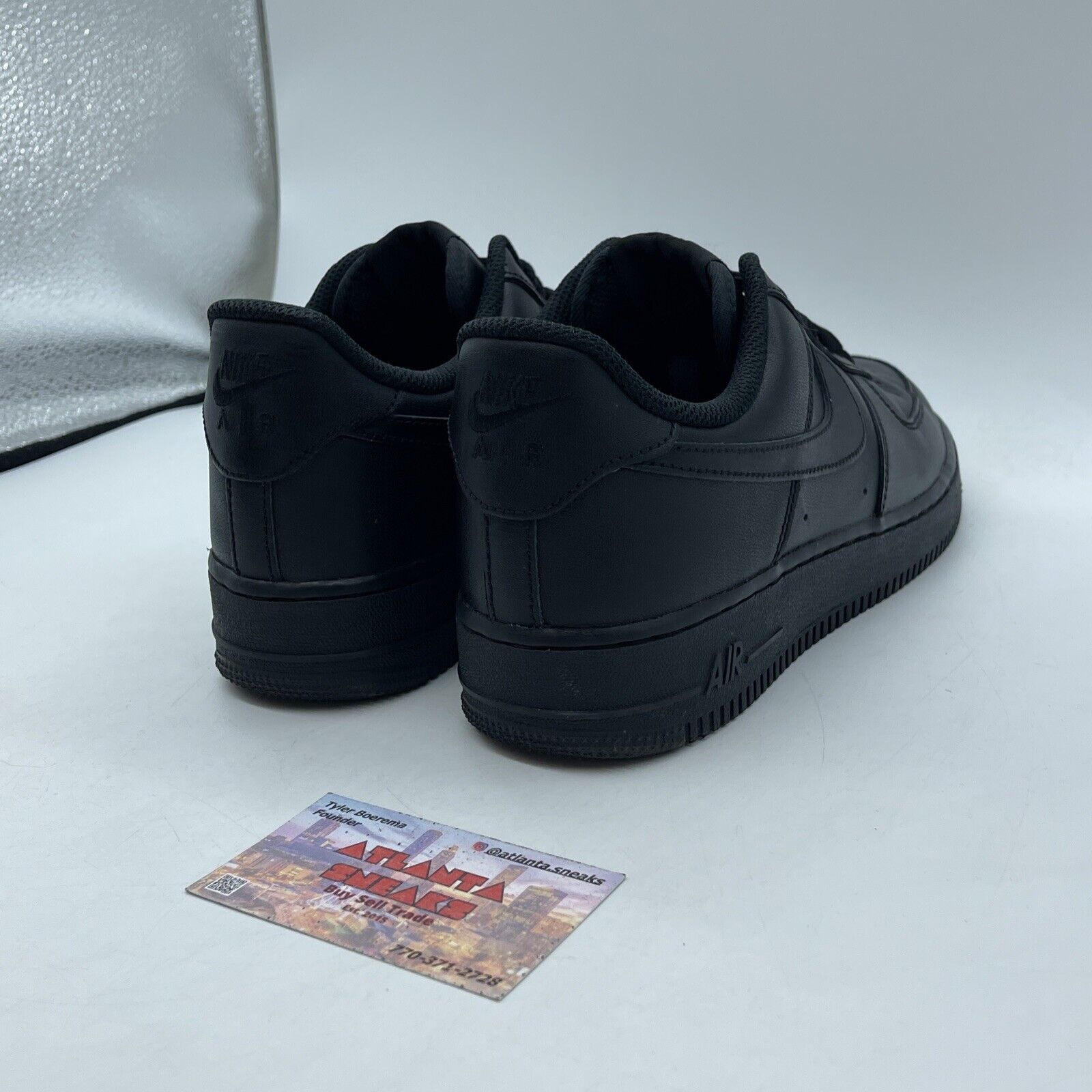 Size 8 - Nike Air Force 1 '07 Low Triple Black Leather (CW2288-001)