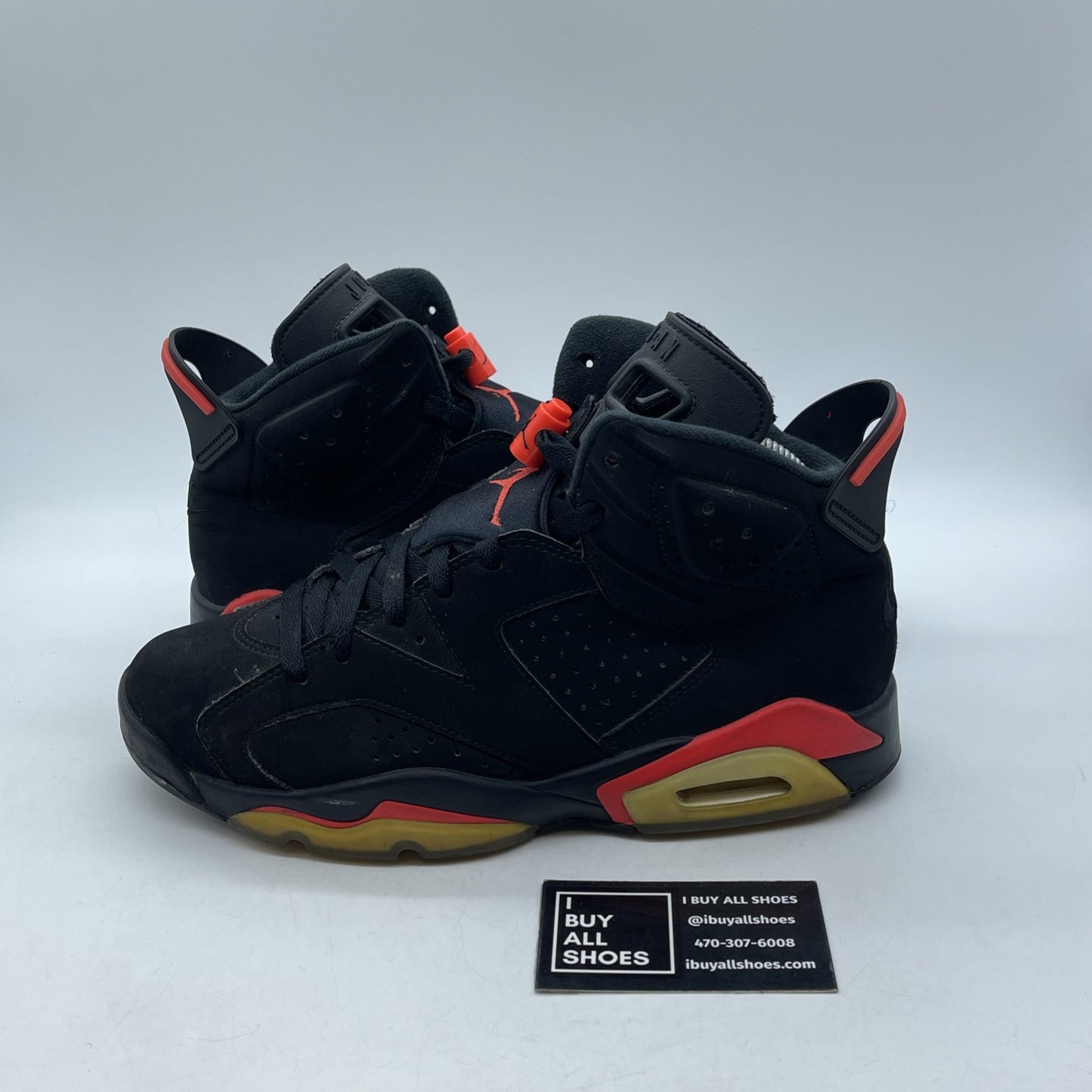 Size 8 - Jordan 6 Retro Mid Infrared Black Pink Suede (384664-060)