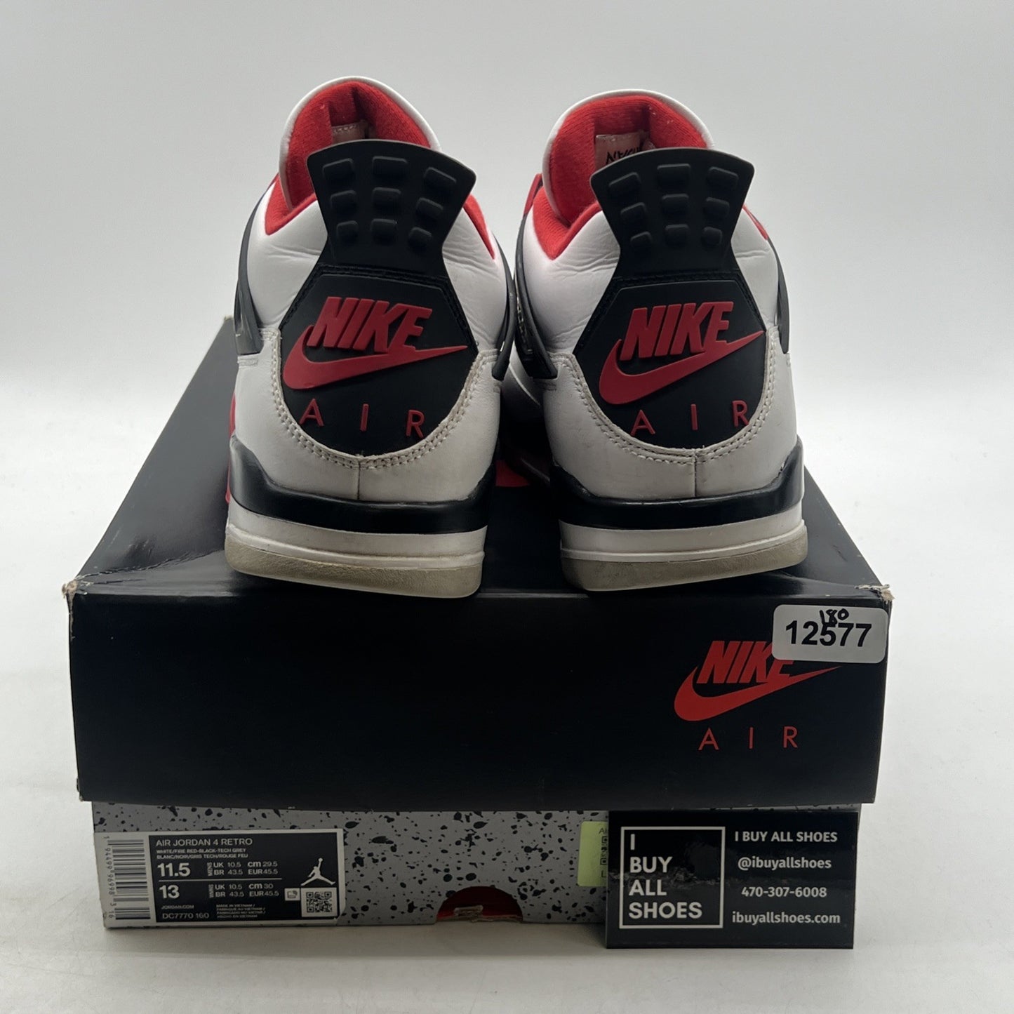 Size 11.5 - Air Jordan 4 Retro OG Mid Fire Red (DC7770-160)