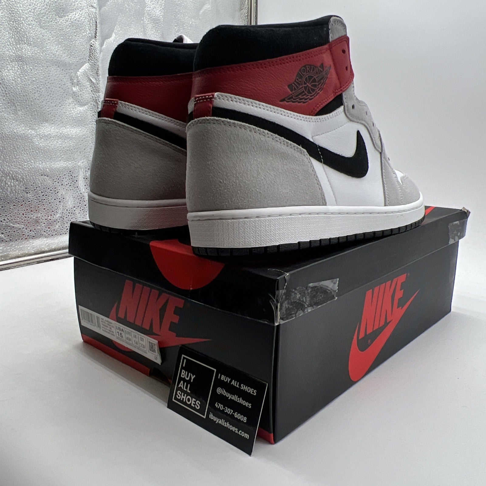 Size 15 - Air Jordan 1 Retro High OG Smoke Gray 2020 (555088-126)