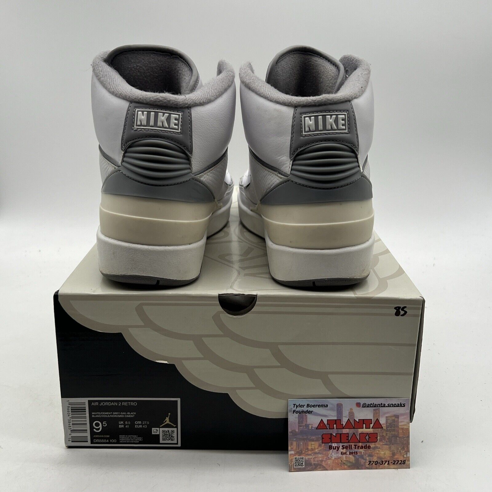 Size 9.5 - Air Jordan 2 Retro White Cement (DR8884-100)