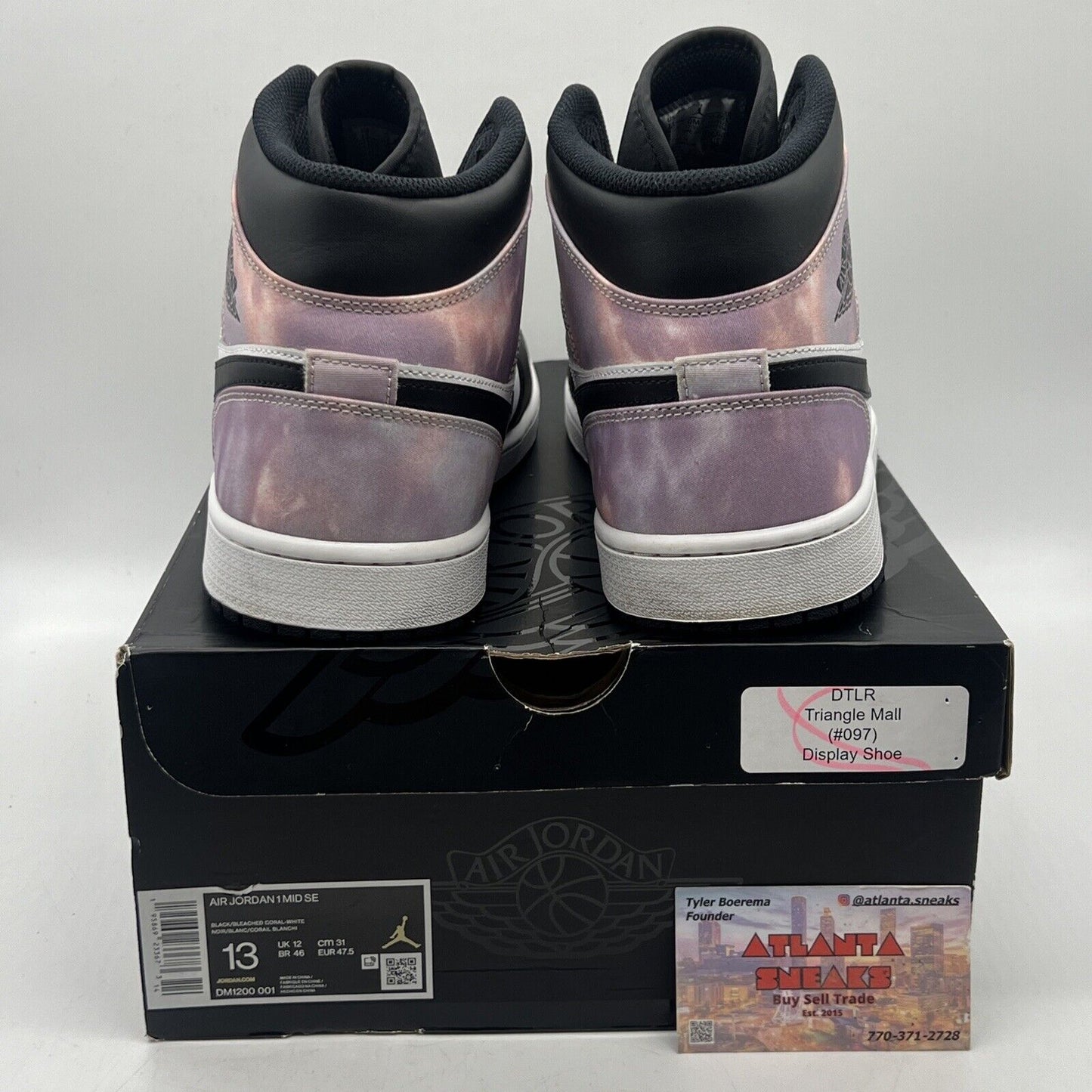 Size 13 - Air Jordan 1 SE Zen Master White Black Purple Leather (DM1200-001)