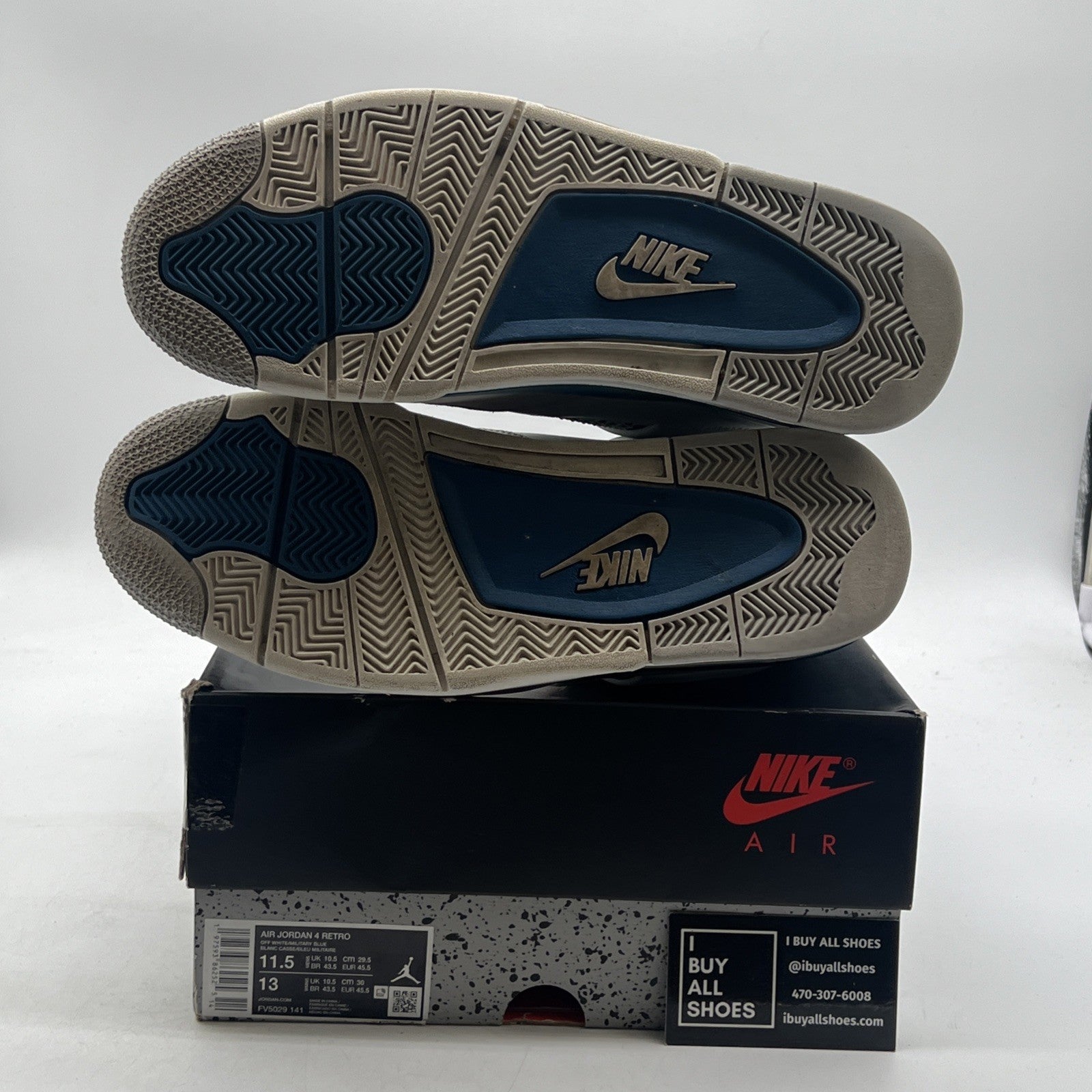 Size 11.5 - Air Jordan 4 Retro 2024 Military Blue (FV5029-141)