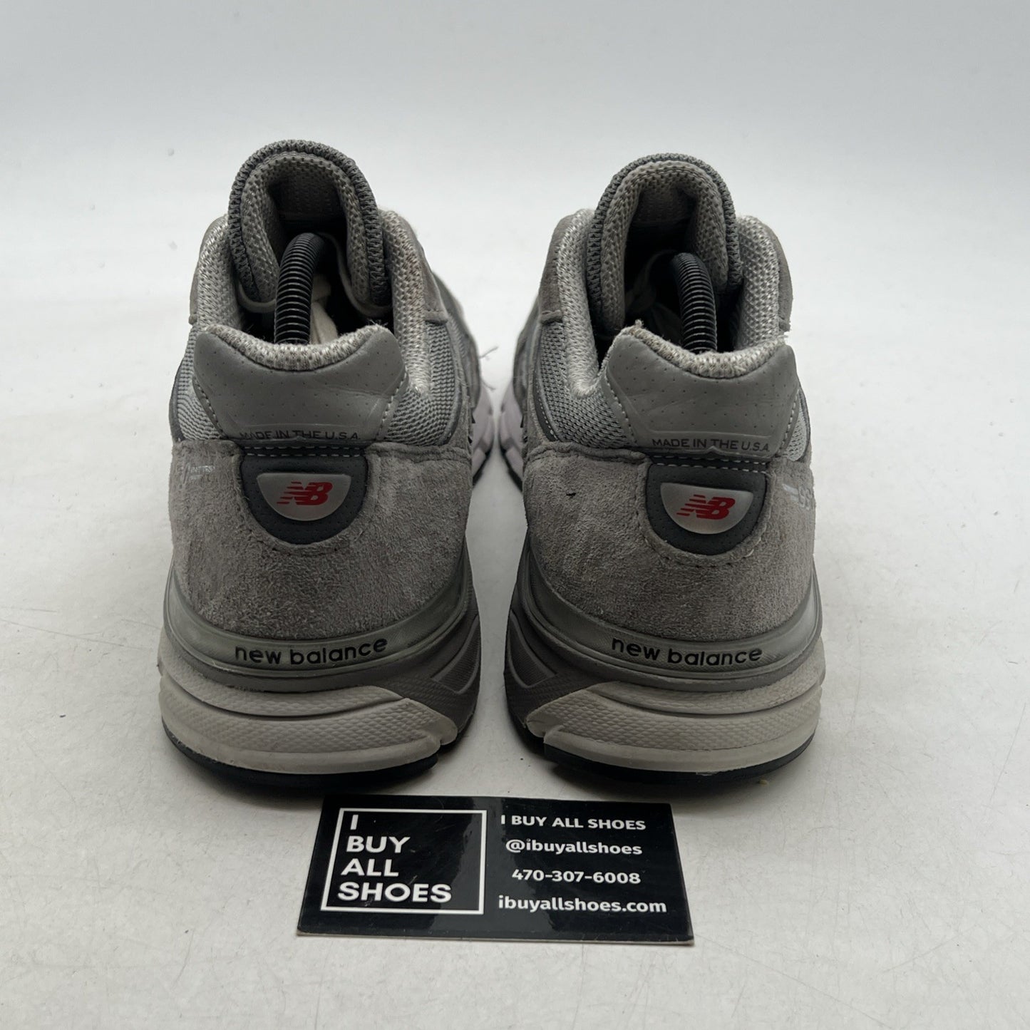 Size 10 - New Balance 990v4 Made in USA Grey Silver (U990GR4)