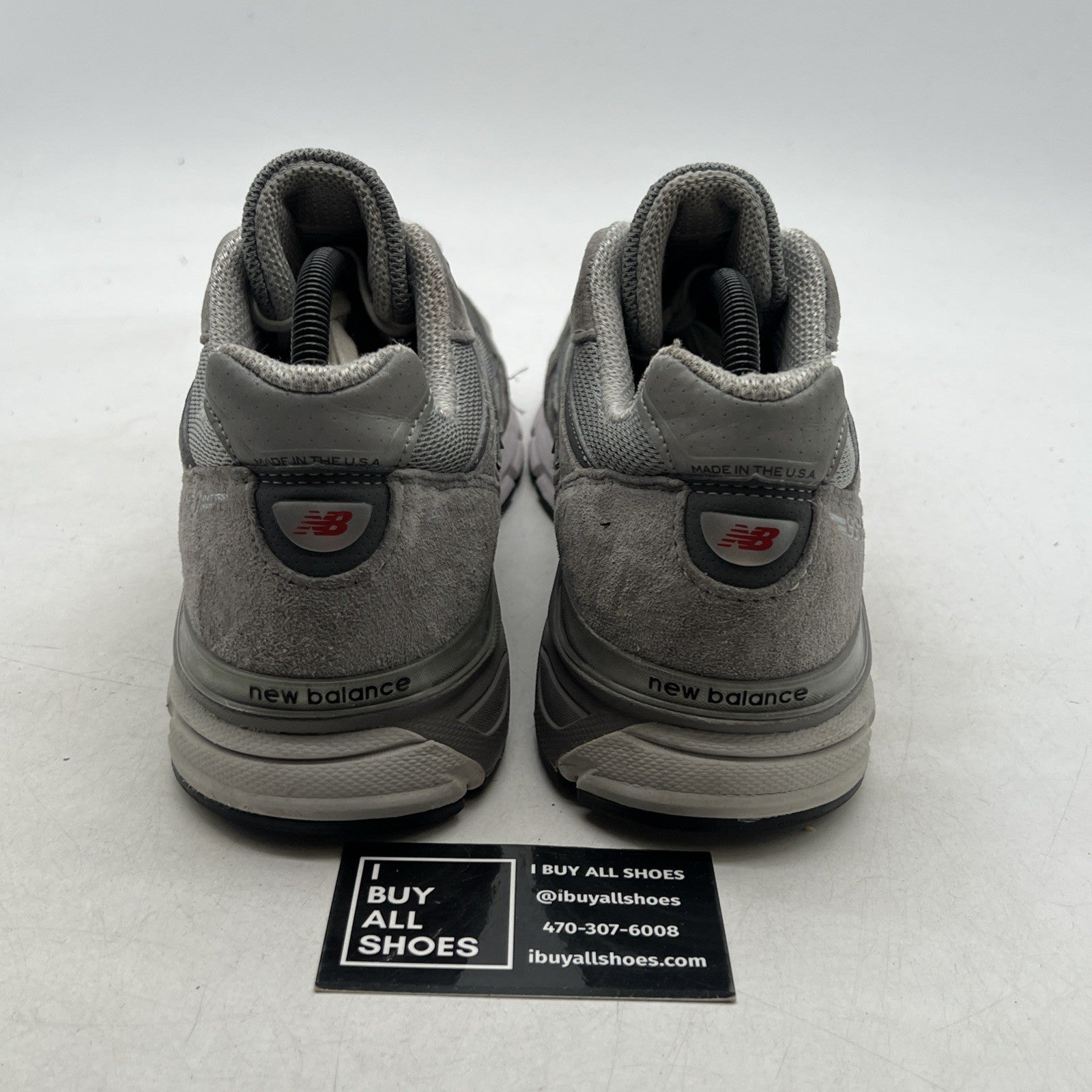 Size 10 - New Balance 990v4 Made in USA Grey Silver (U990GR4)