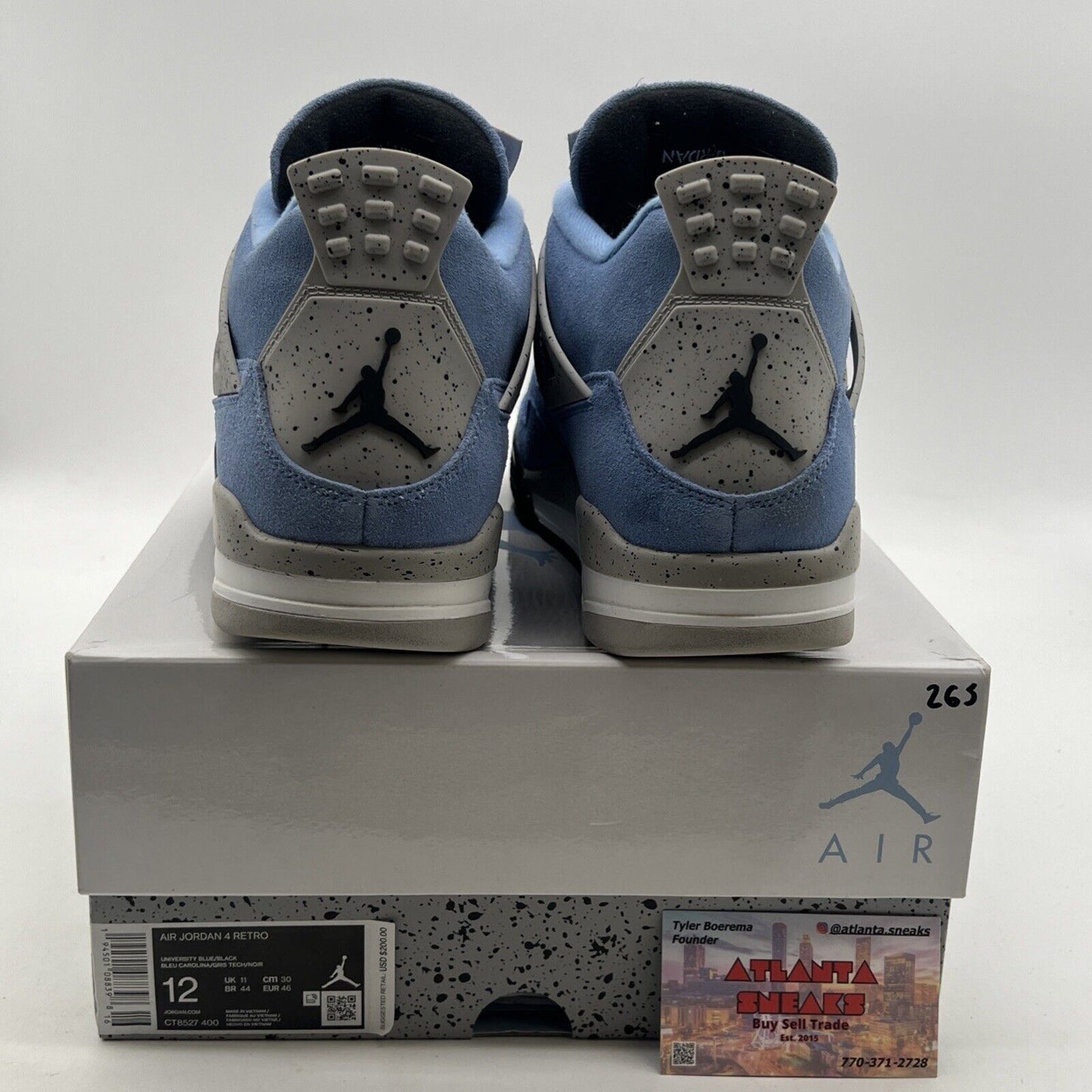 Size 12 - Air Jordan 4 Retro Mid University Blue (CT8527-400)