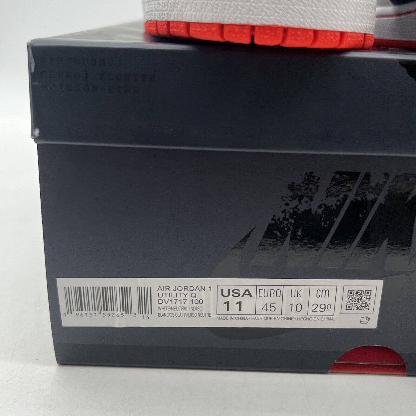 Size 11 - Air Jordan 1 Retro Utility High Quai 54 White Navy (DV1717-100)
