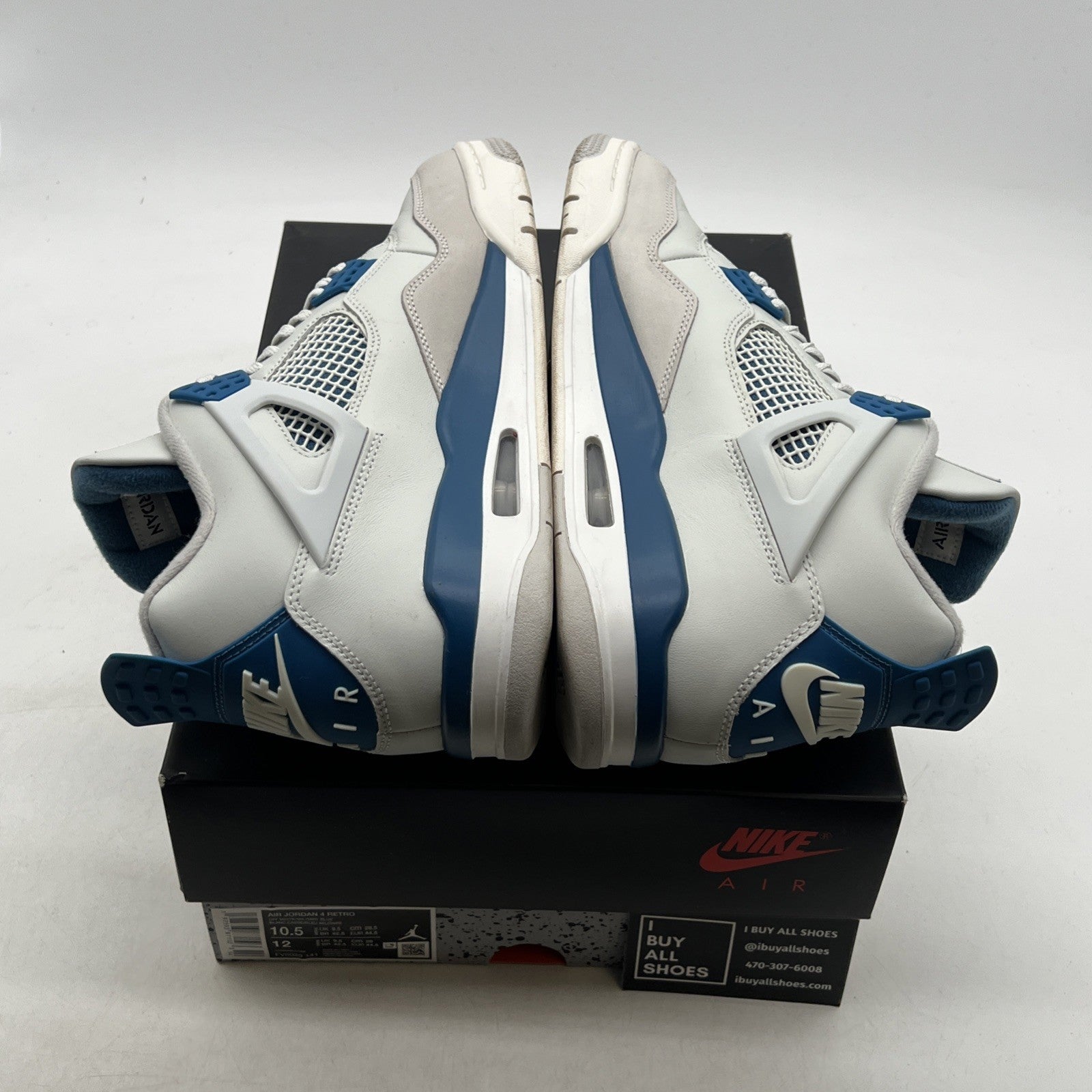 Size 10.5 - Air Jordan 4 Retro 2024 Military Blue (FV5029-141)