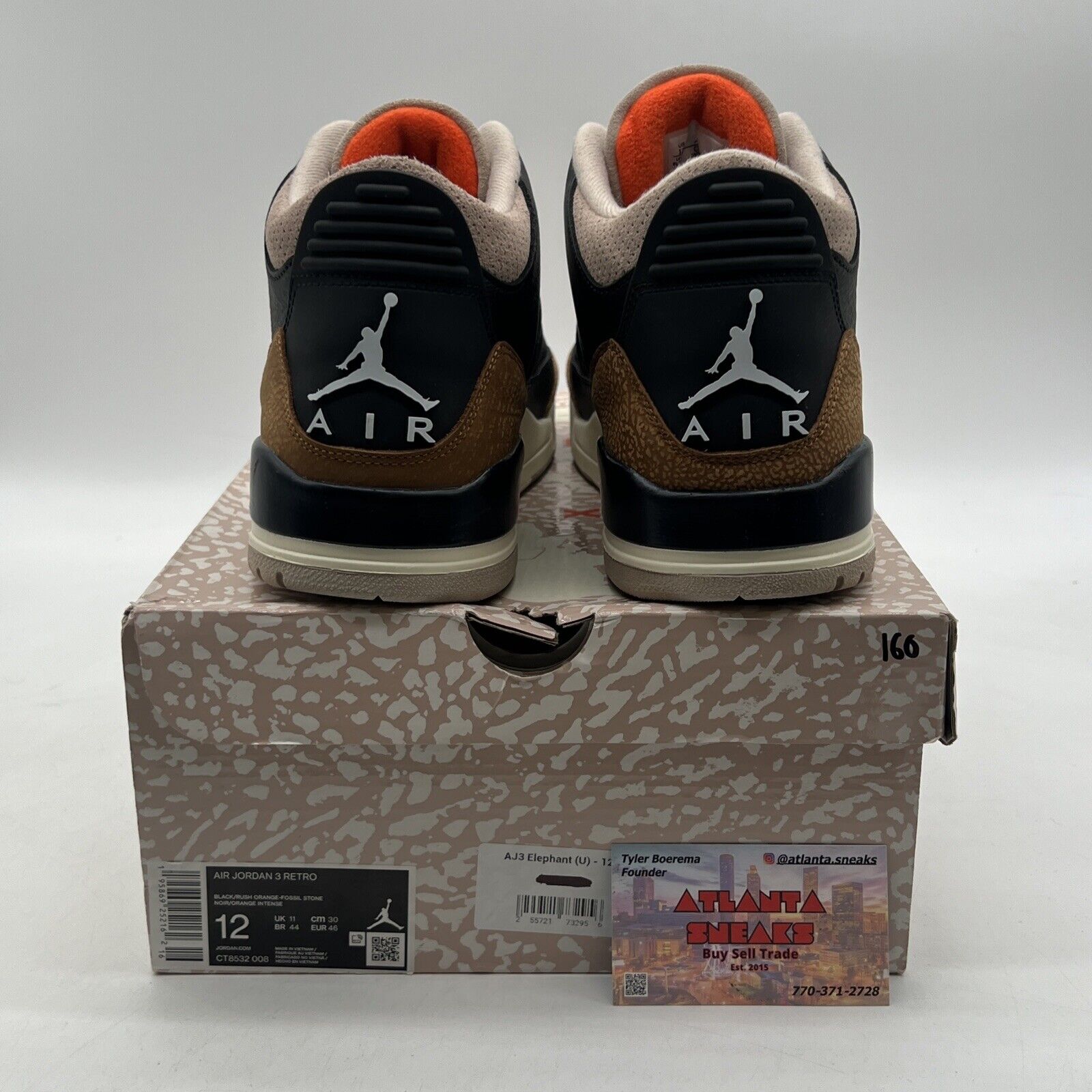 Size 12 - Jordan 3 Retro Mid Desert Elephant Black Brown (CT8532-008)