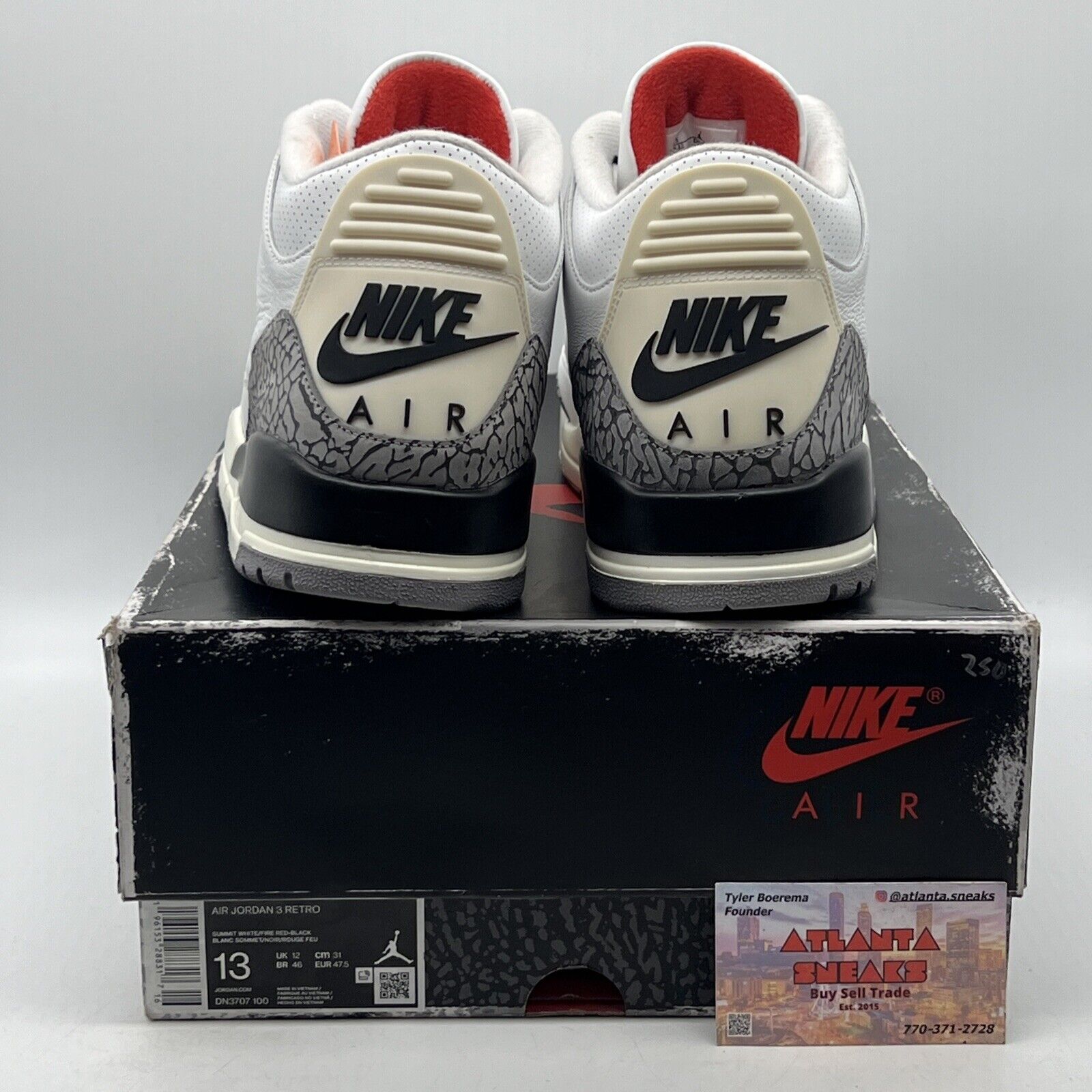 Size 13 - Jordan 3 Retro Mid White Cement Reimagined White Red Black DN3707-100