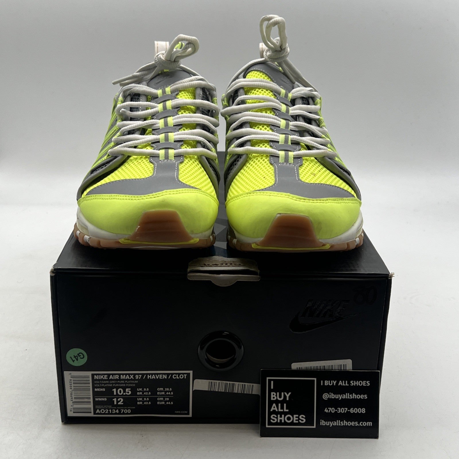 Size 10.5 - Nike CLOT x Air Max 97 Haven Volt (AO2134-700)