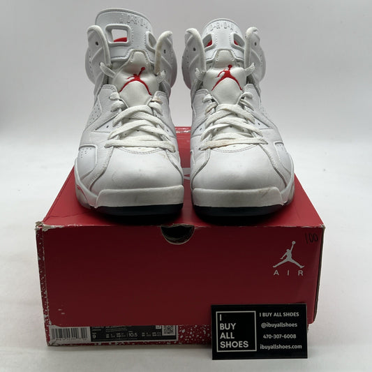 Size 9 - Air Jordan 6 White and University Red 2022 (CT8529-162)