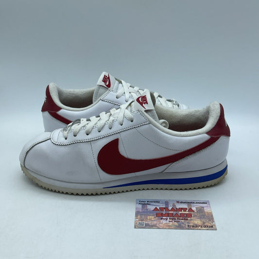 Size 10 - Nike Cortez Basic Leather OG Forrest Gump Red Blue White (882254-164)