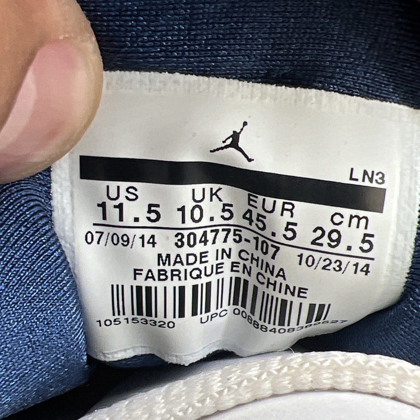 Size 11.5 - Air Jordan 7 Retro 2015 French Blue (304775-107)