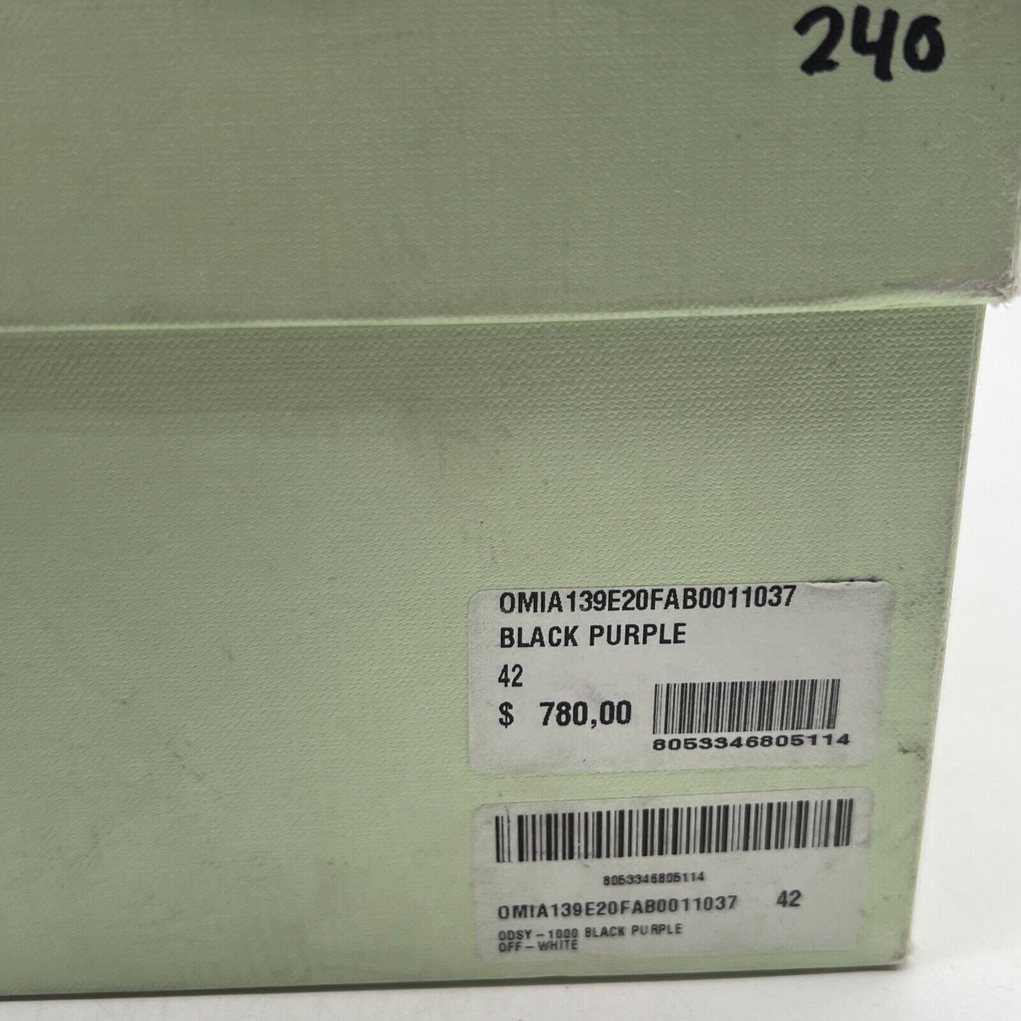 Size 42 EU/ 8 US - Off-White Odsy 1000 Men's Sneakers Black Blue Green