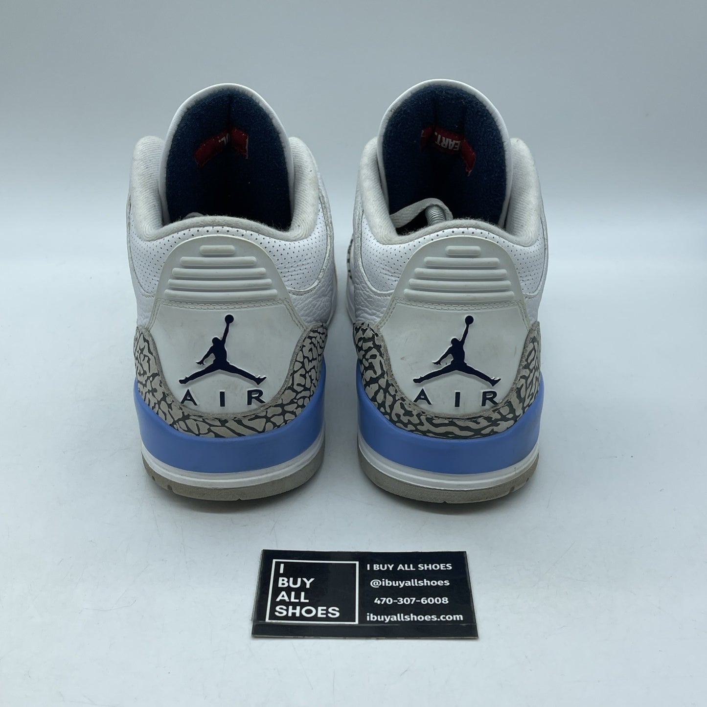 Size 11.5 - Jordan 3 Retro Mid UNC Blue Grey White Leather Suede (CT8532-104)