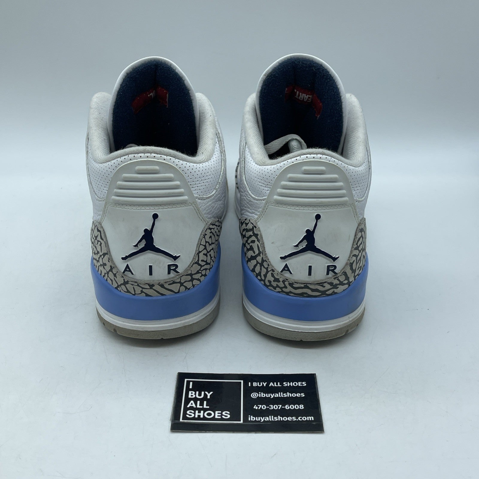 Size 11.5 - Jordan 3 Retro Mid UNC Blue Grey White Leather Suede (CT8532-104)