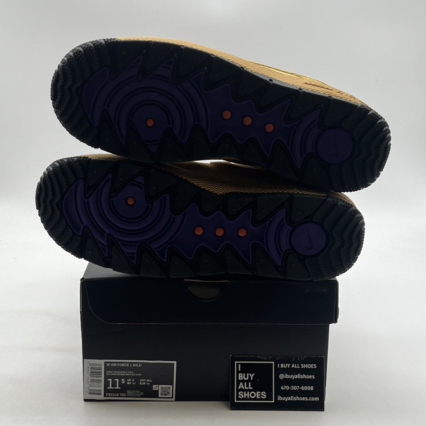 Size 11.5 - Nike Air Force 1 Wild Wheat Gold W (FB2348-700)