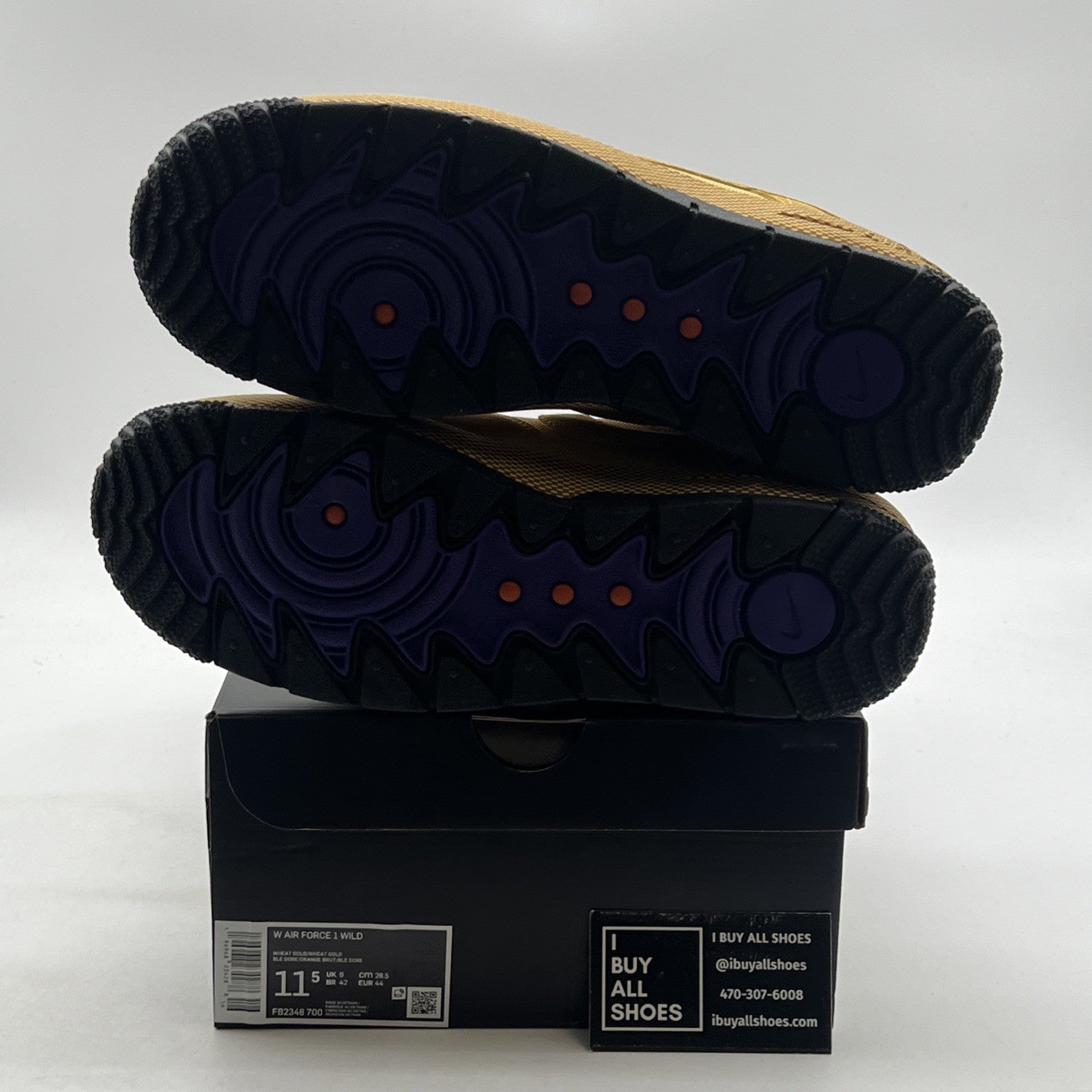 Size 11.5 - Nike Air Force 1 Wild Wheat Gold W (FB2348-700)