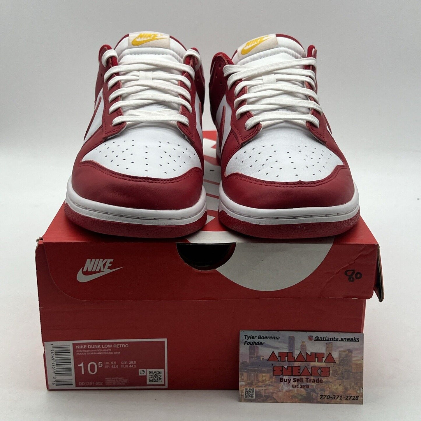 Size 10.5 - Nike Dunk Low Gym Red (DD1391-602)