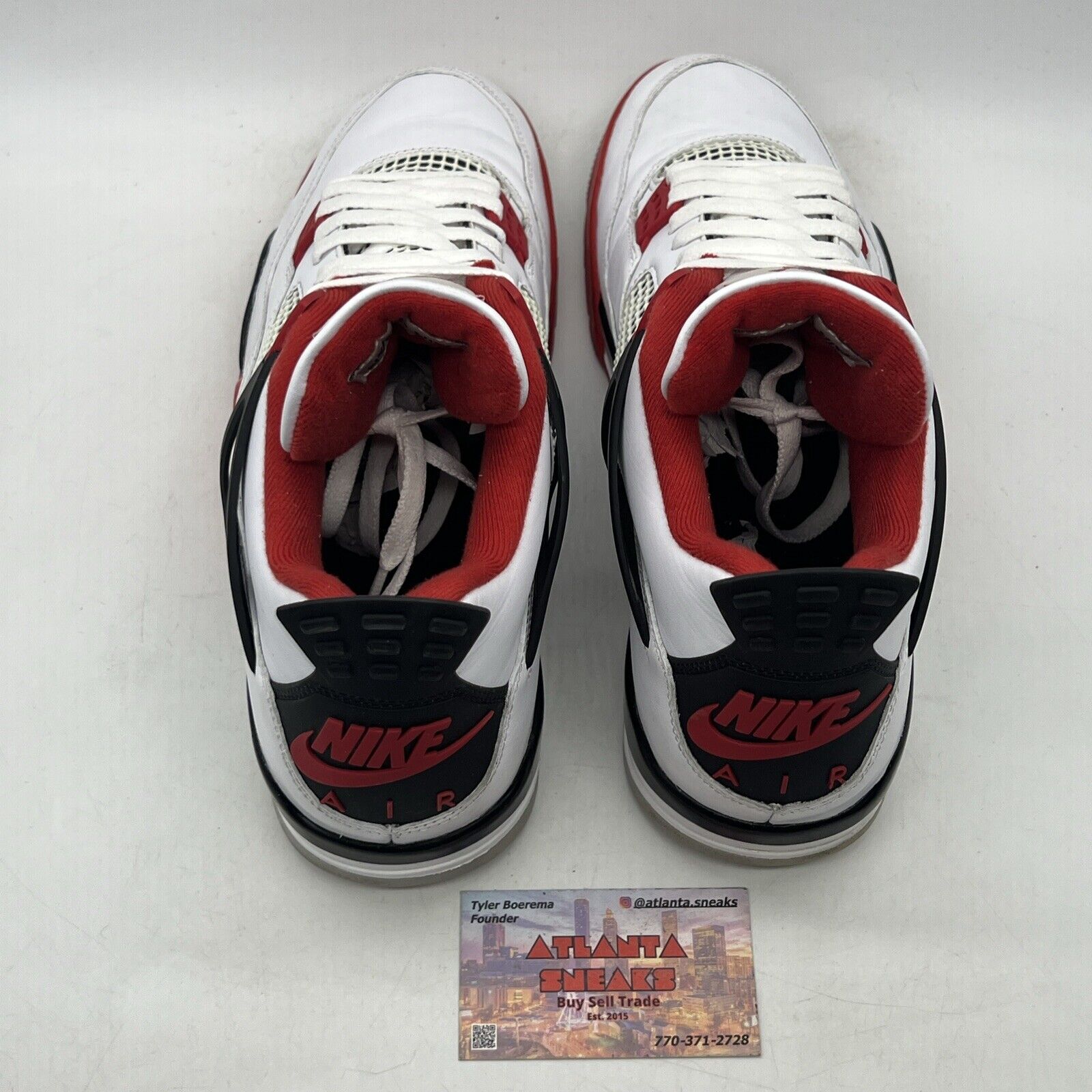Size 12 - Jordan 4 Retro OG Mid Fire Red White Black Leather (DC7770-160)